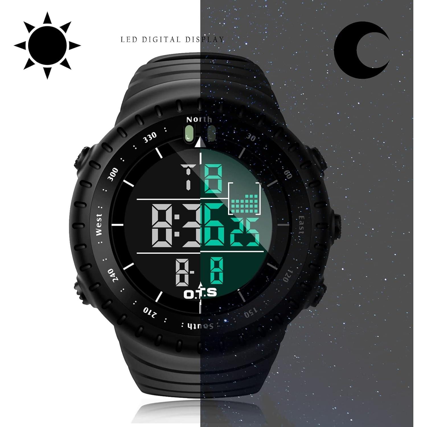Reloj Deportivo Digital PALADA Hombre Táctico Impermeable