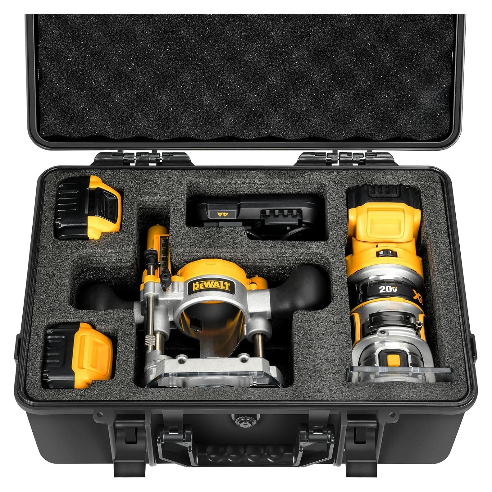 Funda Dura Impermeable LOTOCASE para Router Dewalt 20V
