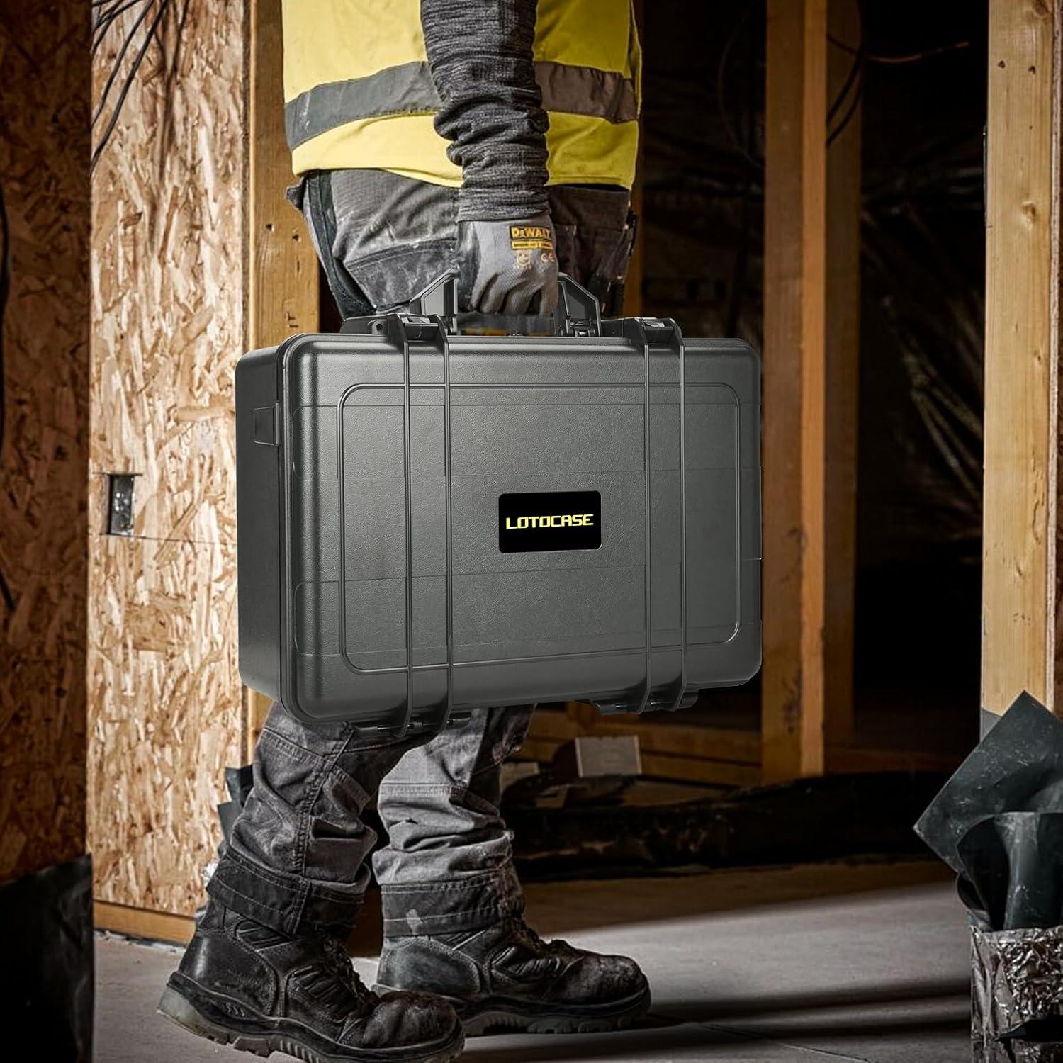 Funda Dura Impermeable LOTOCASE para Router Dewalt 20V