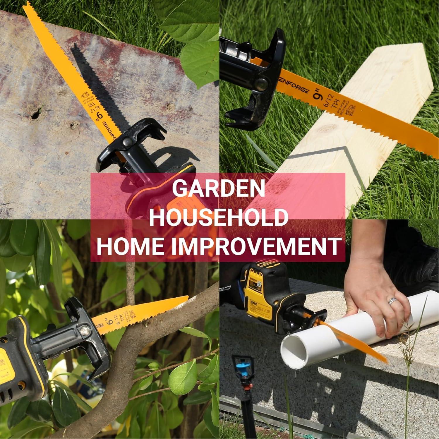 Cuchillas de Sierra Recíproca Cenforge 25PC 22.86cm 14-18 TPI