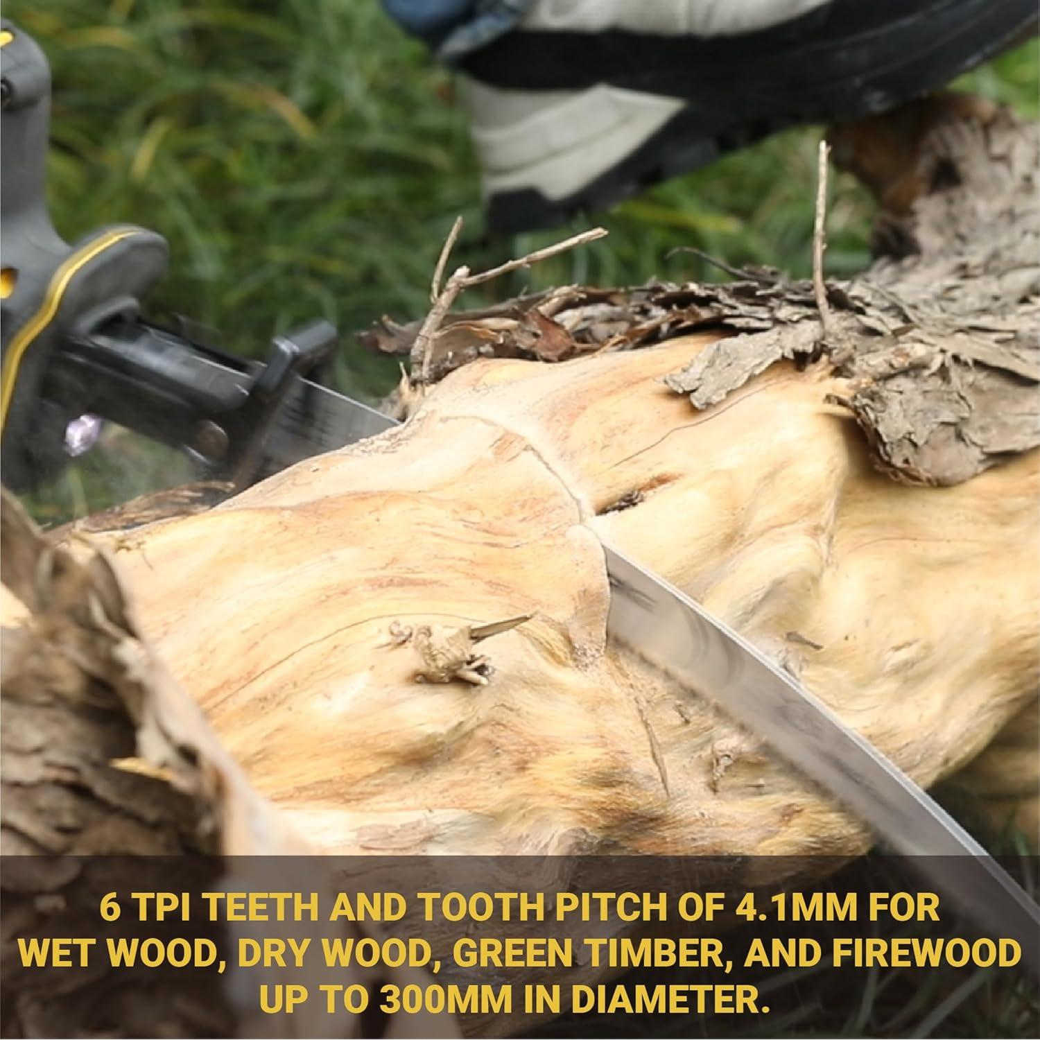 Sierra de Poda Recíproca Cenforge 38 cm 6 TPI para Madera