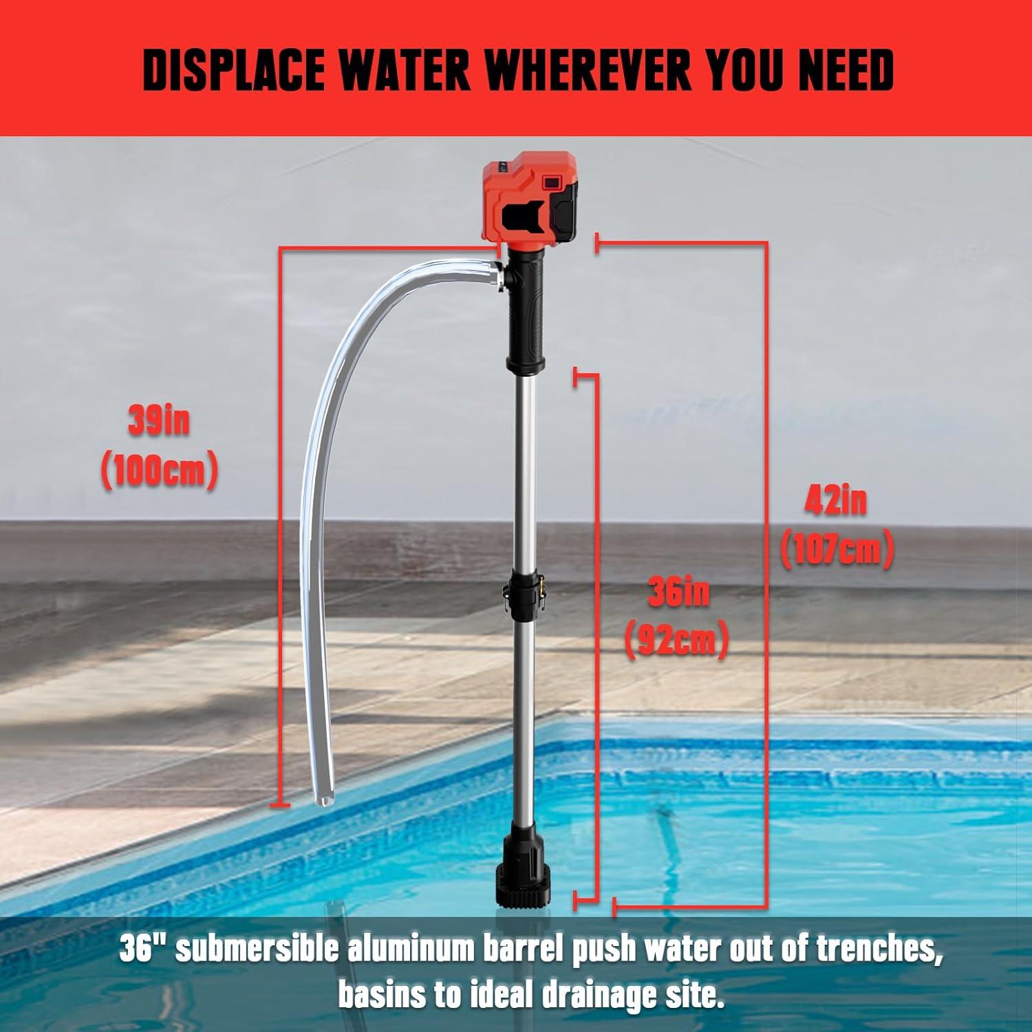 Bomba de Transferencia de Agua Inalámbrica Fordwalt 720 GPH