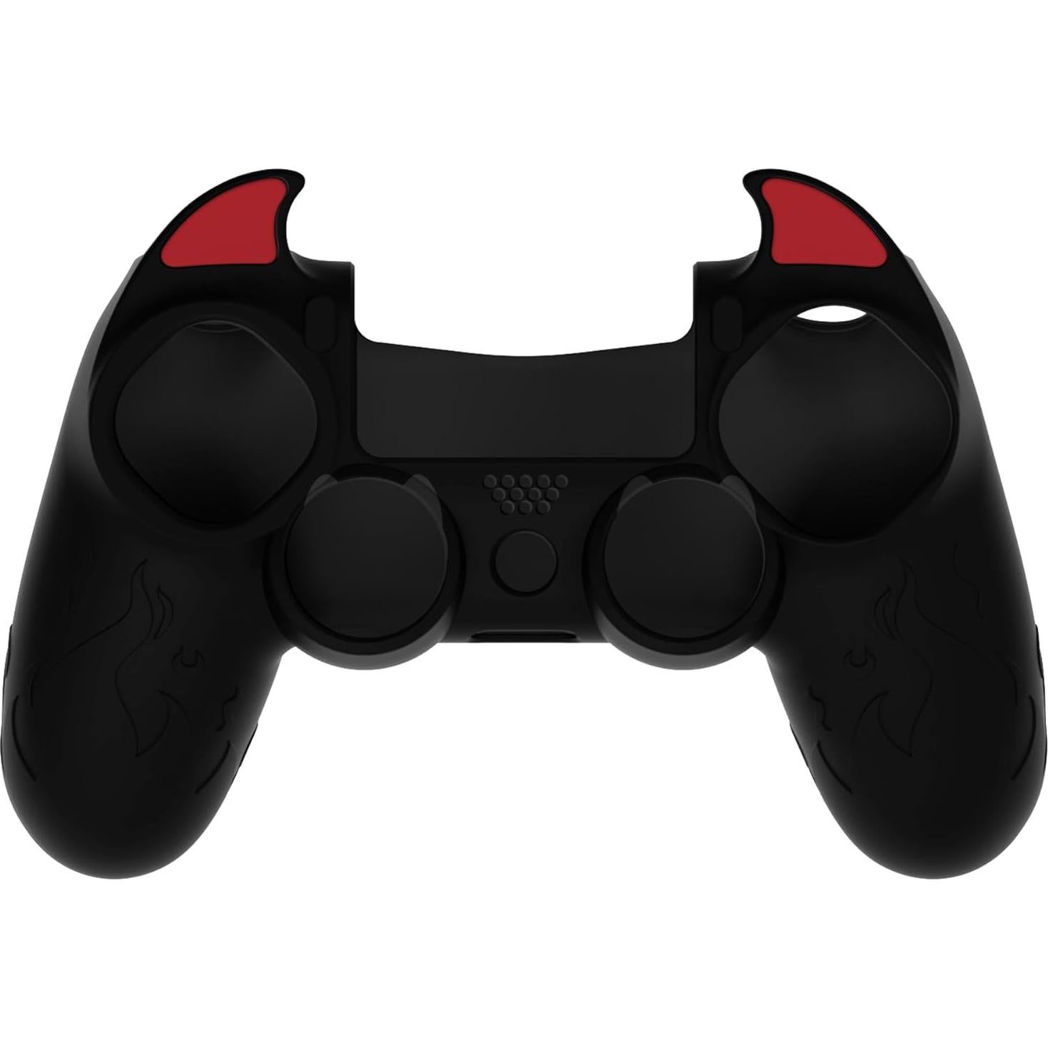 Funda de Silicona PlayVital Demonio para Controlador PS4 - Negro