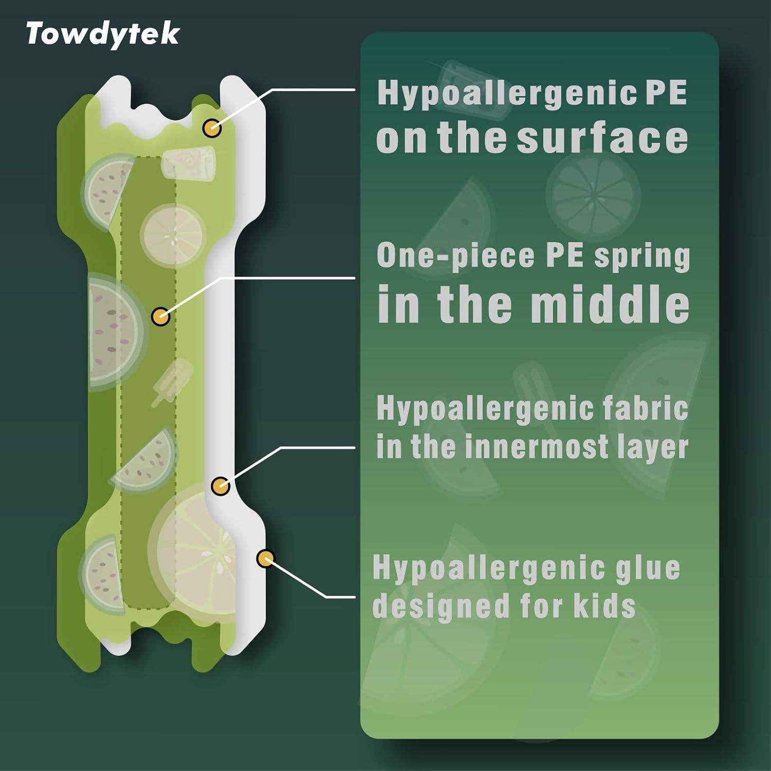 Tiras Nasales Antironquidos Towdytek 30 Pcs para Niños
