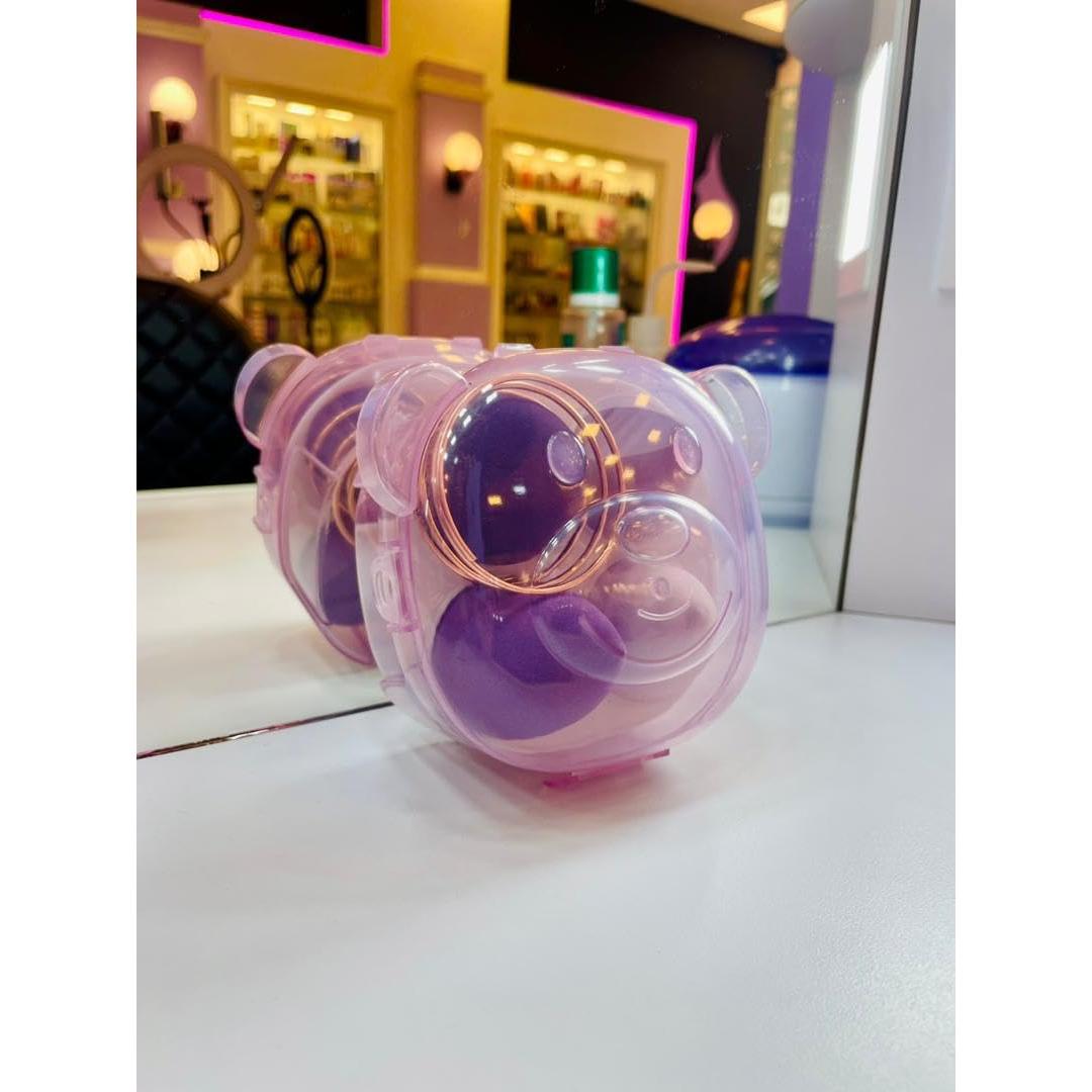 Juego de Esponjas de Maquillaje IGLO3 - 4 Piezas Púrpura