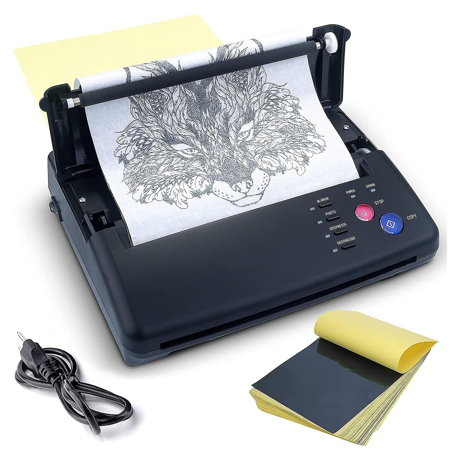 Máquina Copiadora Térmica de Plantillas de Tatuaje Sacnahe - Negro