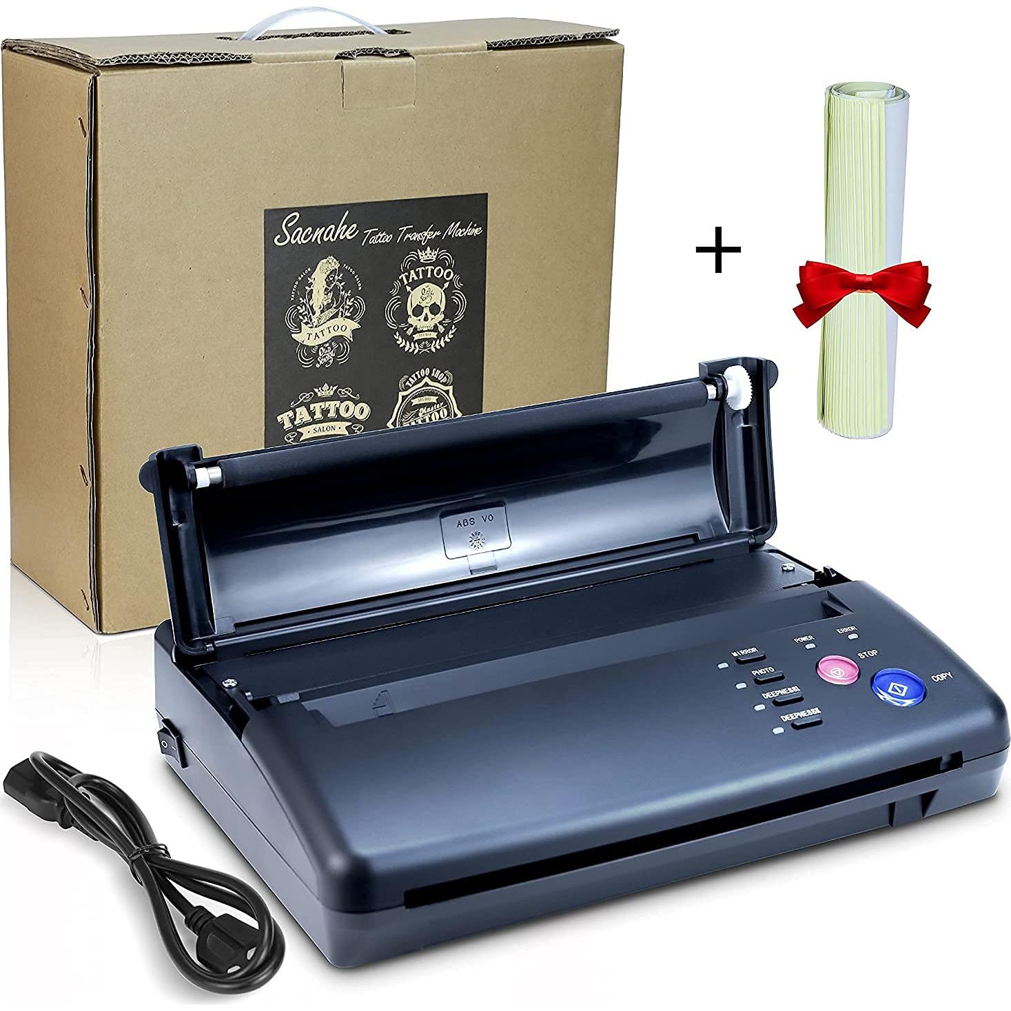 Máquina Copiadora Térmica de Plantillas de Tatuaje Sacnahe - Negro