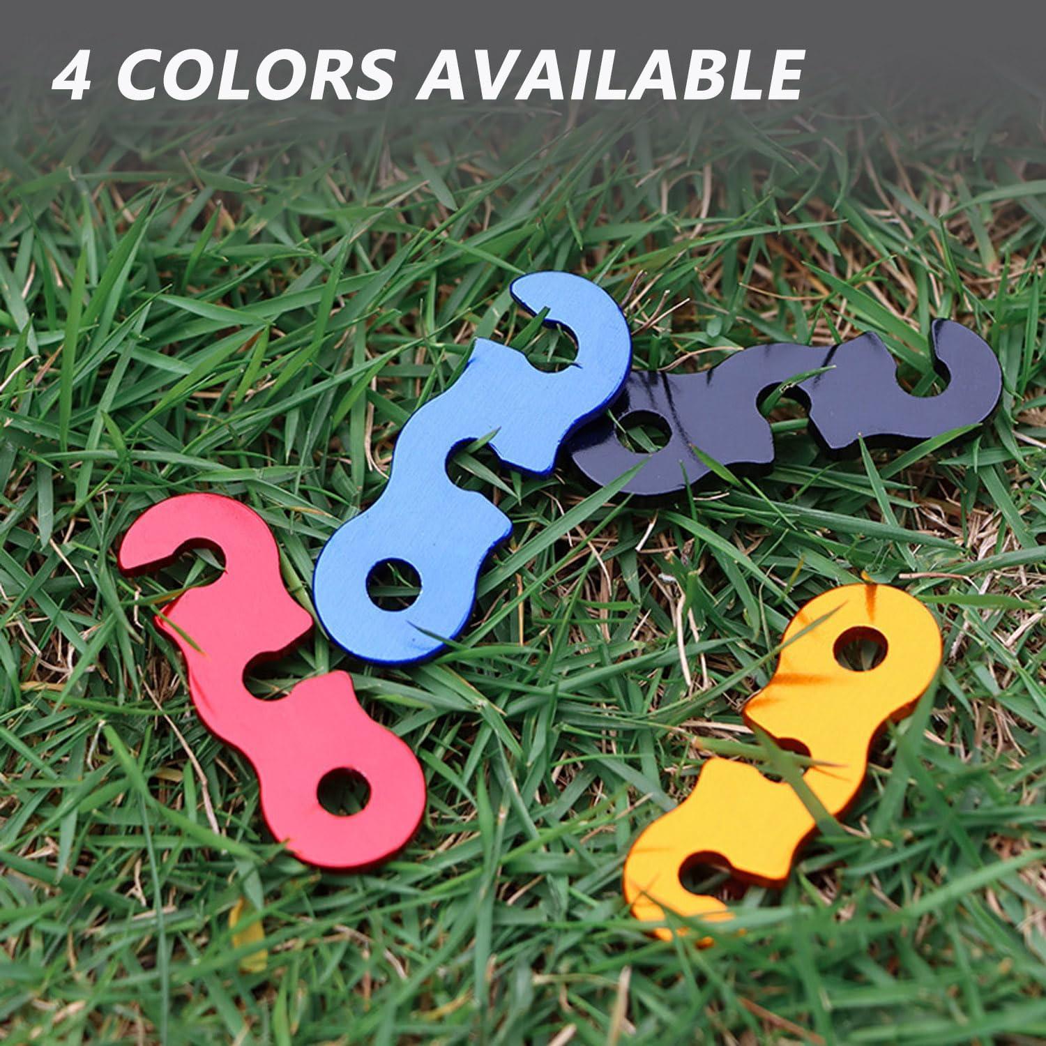 30 Pcs Ajustadores de Cuerda de Aluminio LUYADIN para Camping