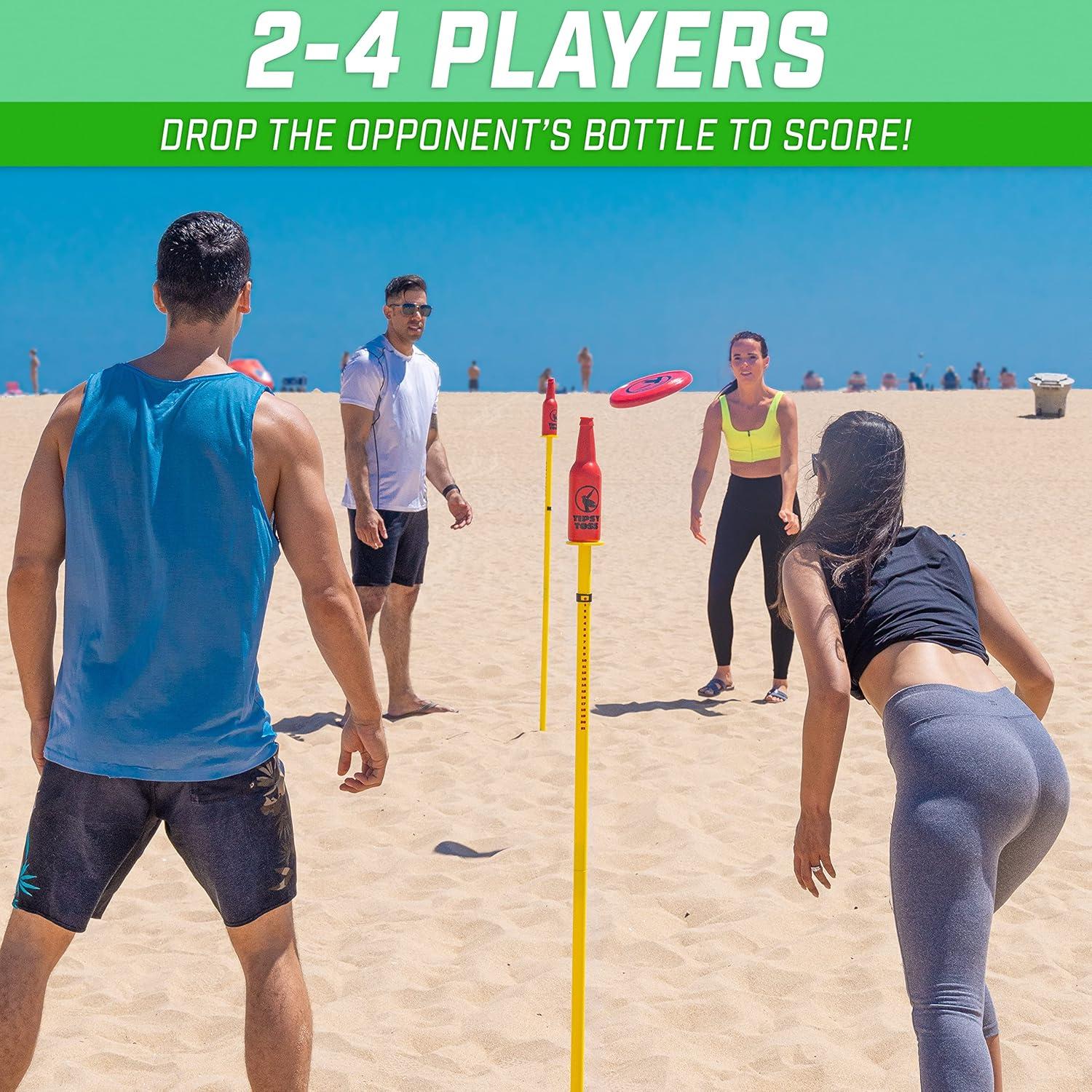 Juego Tipsy Toss GoSports - Botellas y Disco Volador