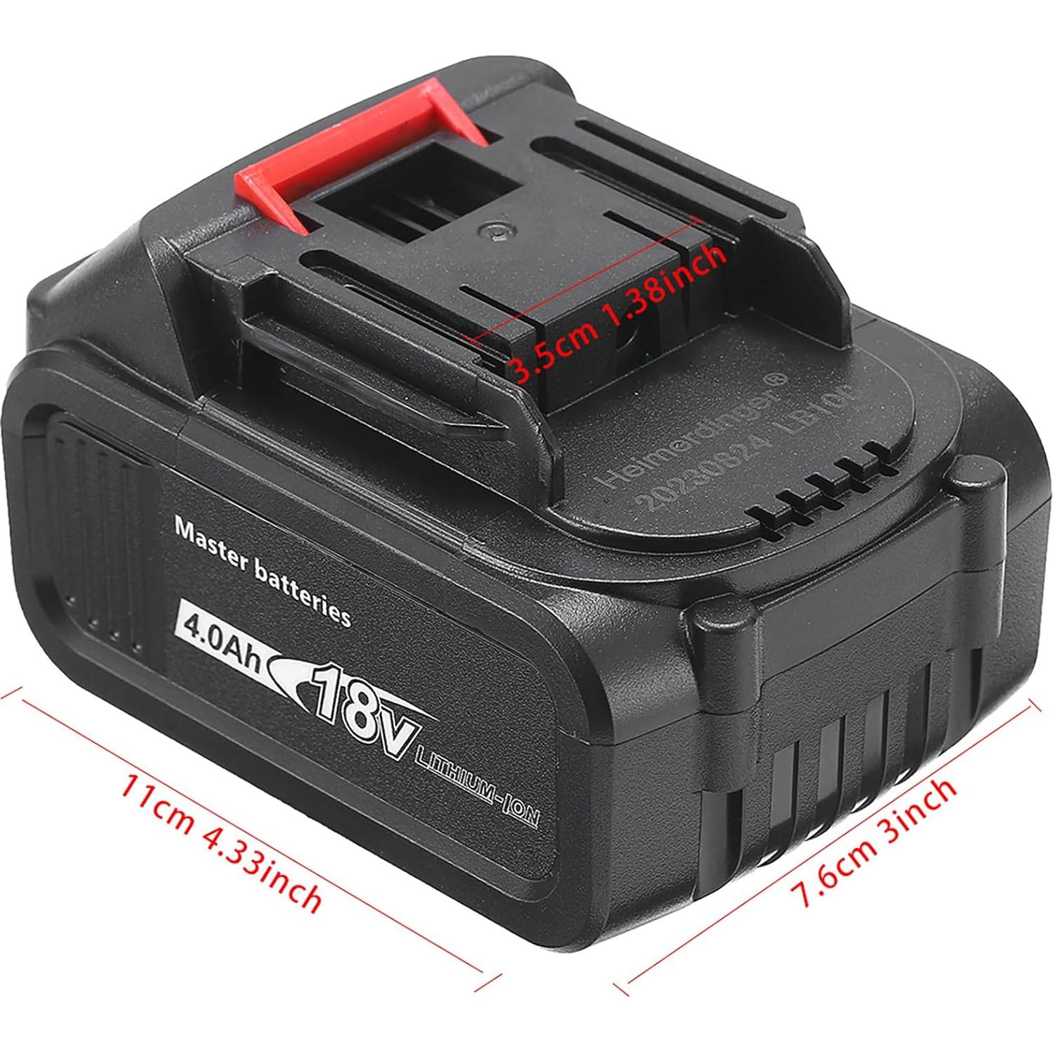 Batería Heimerdinger 4000mAh y Cargador 18V para Makita