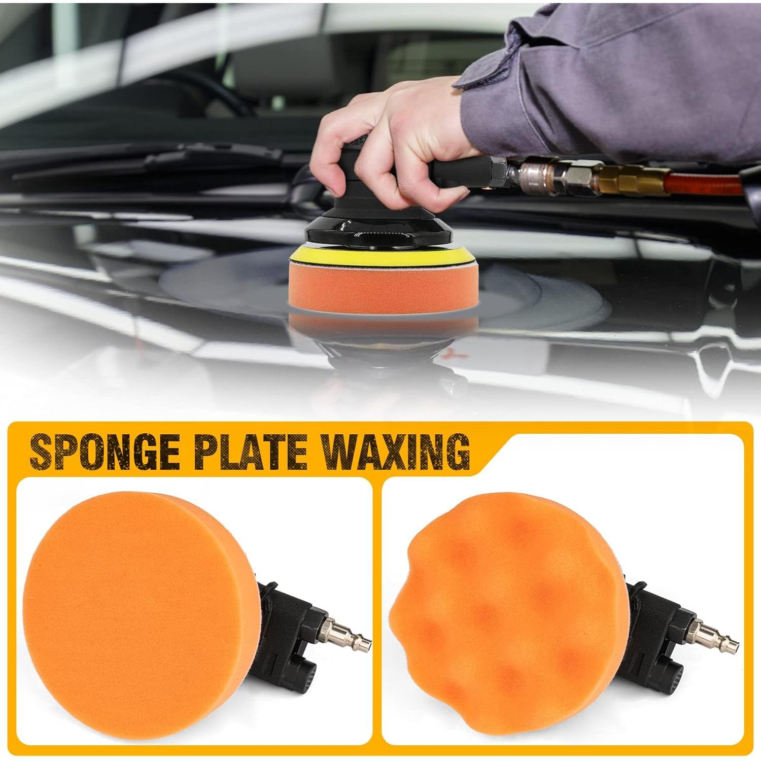 Lijadora Orbital Neumática Autolock 5" para Madera y Metal