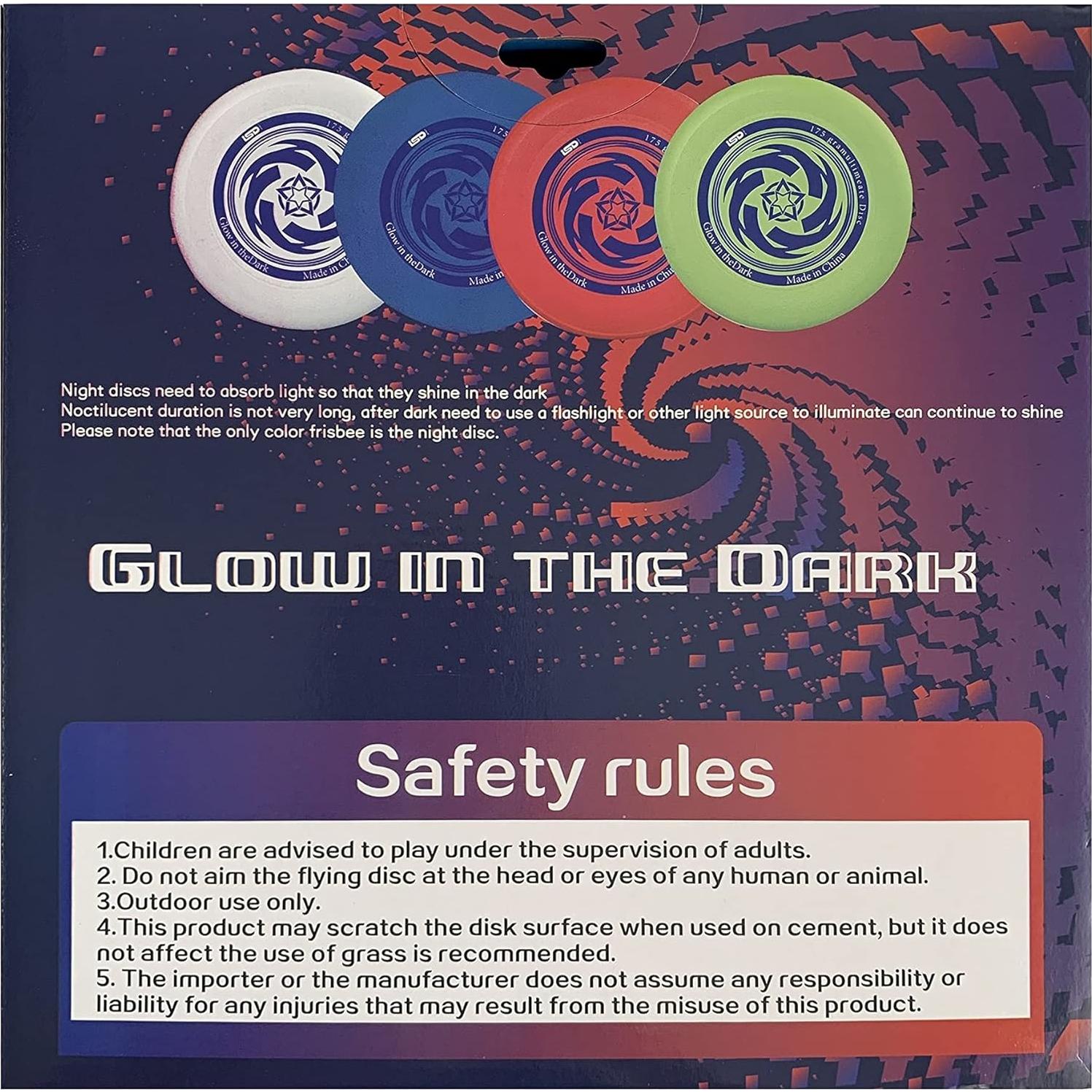 Frisbee Ultimate ISD TOYS Verde Brilla en la Oscuridad 27 cm