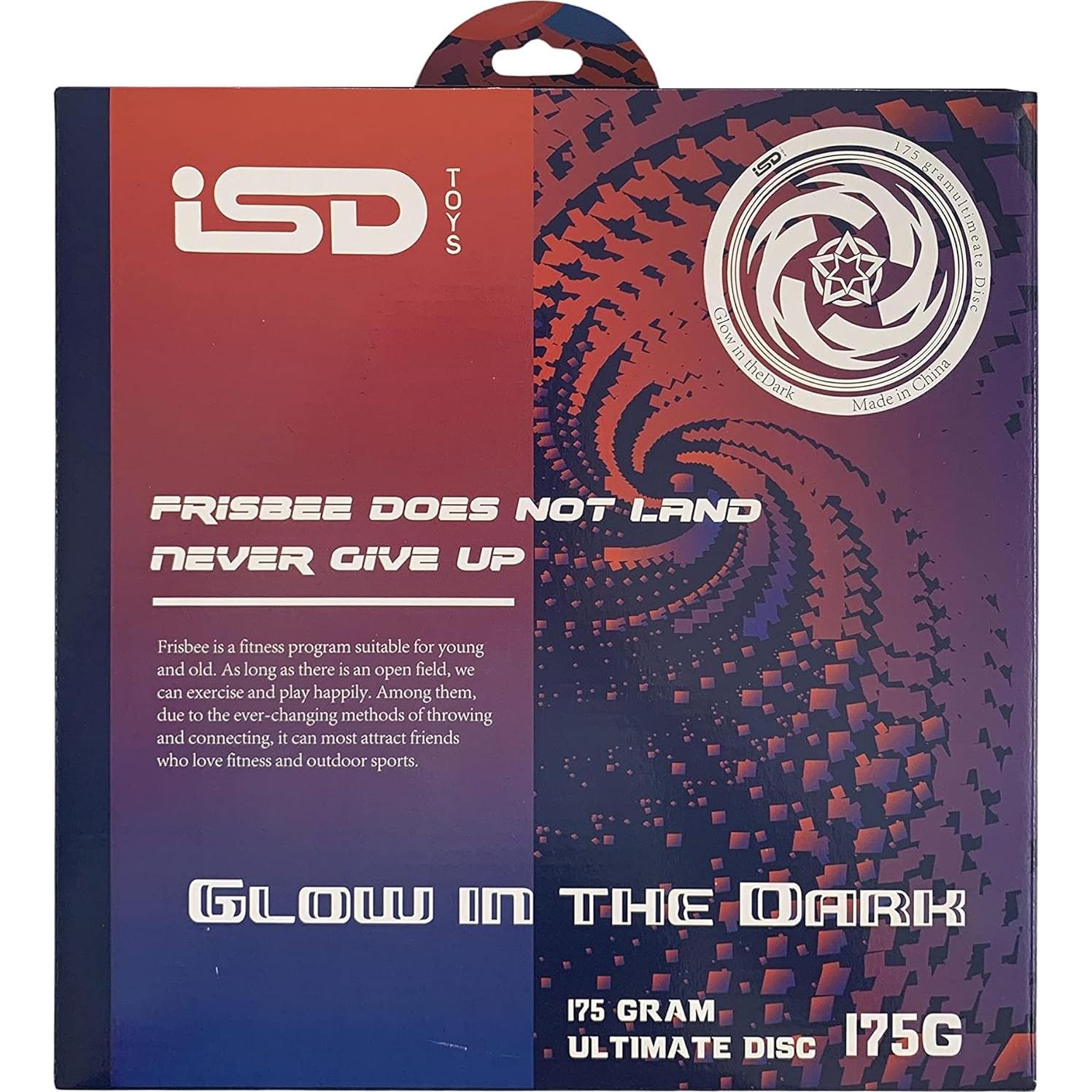 Frisbee Ultimate ISD TOYS Verde Brilla en la Oscuridad 27 cm