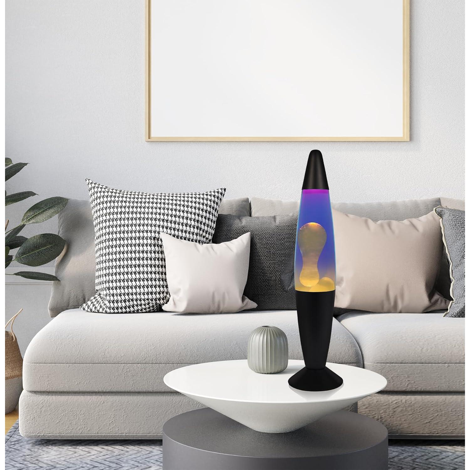 Lámpara Líquida FineLiMoLa 40 cm Púrpura/Blanco Relajante