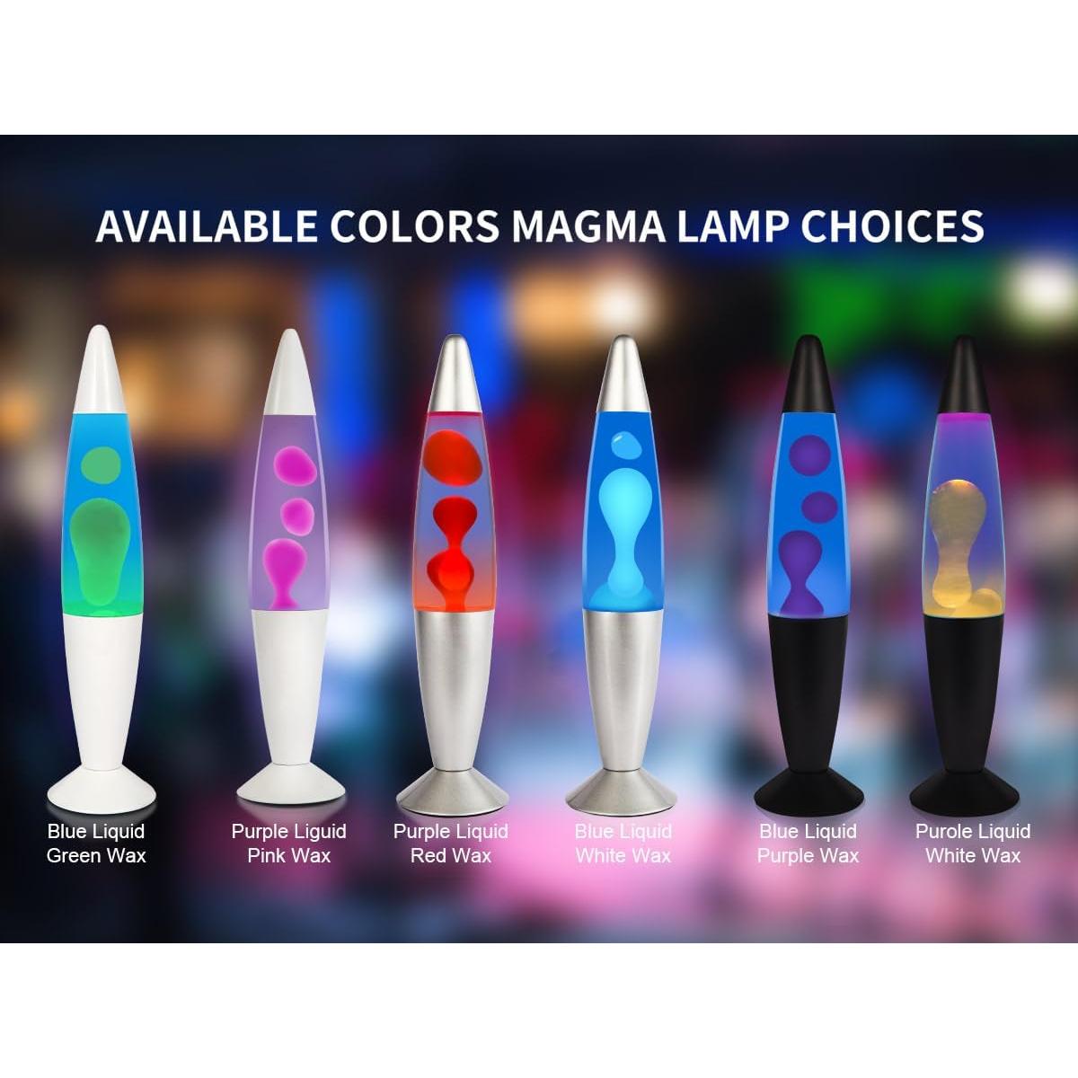 Lámpara Líquida FineLiMoLa 40 cm Púrpura/Blanco Relajante