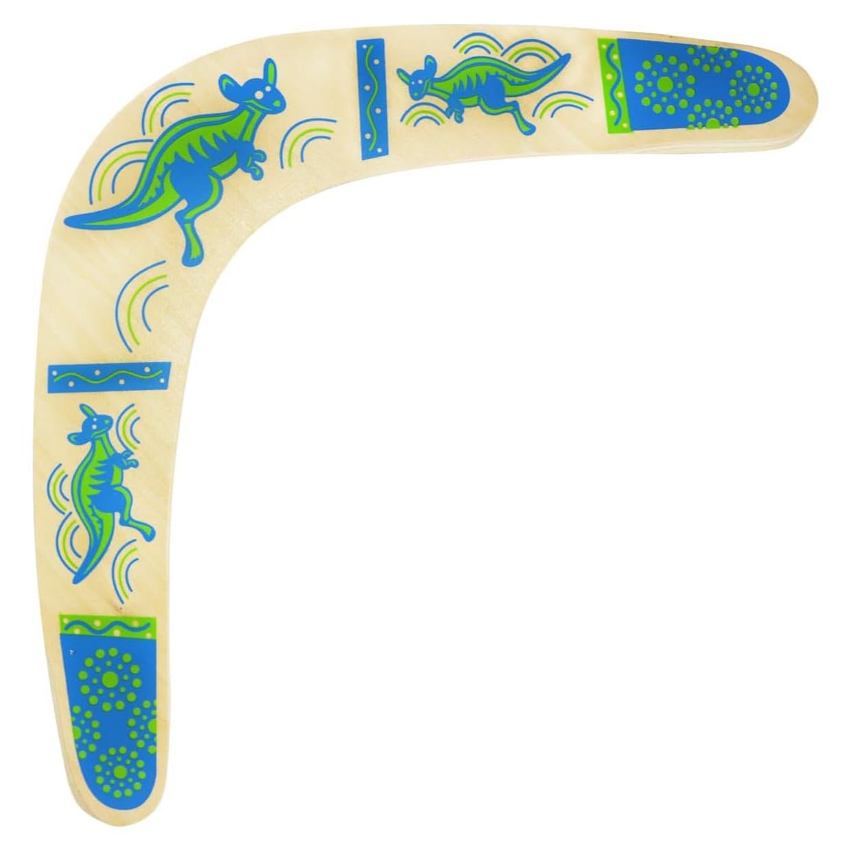 Boomerang de Madera Alreczio Azul para Niños y Adultos