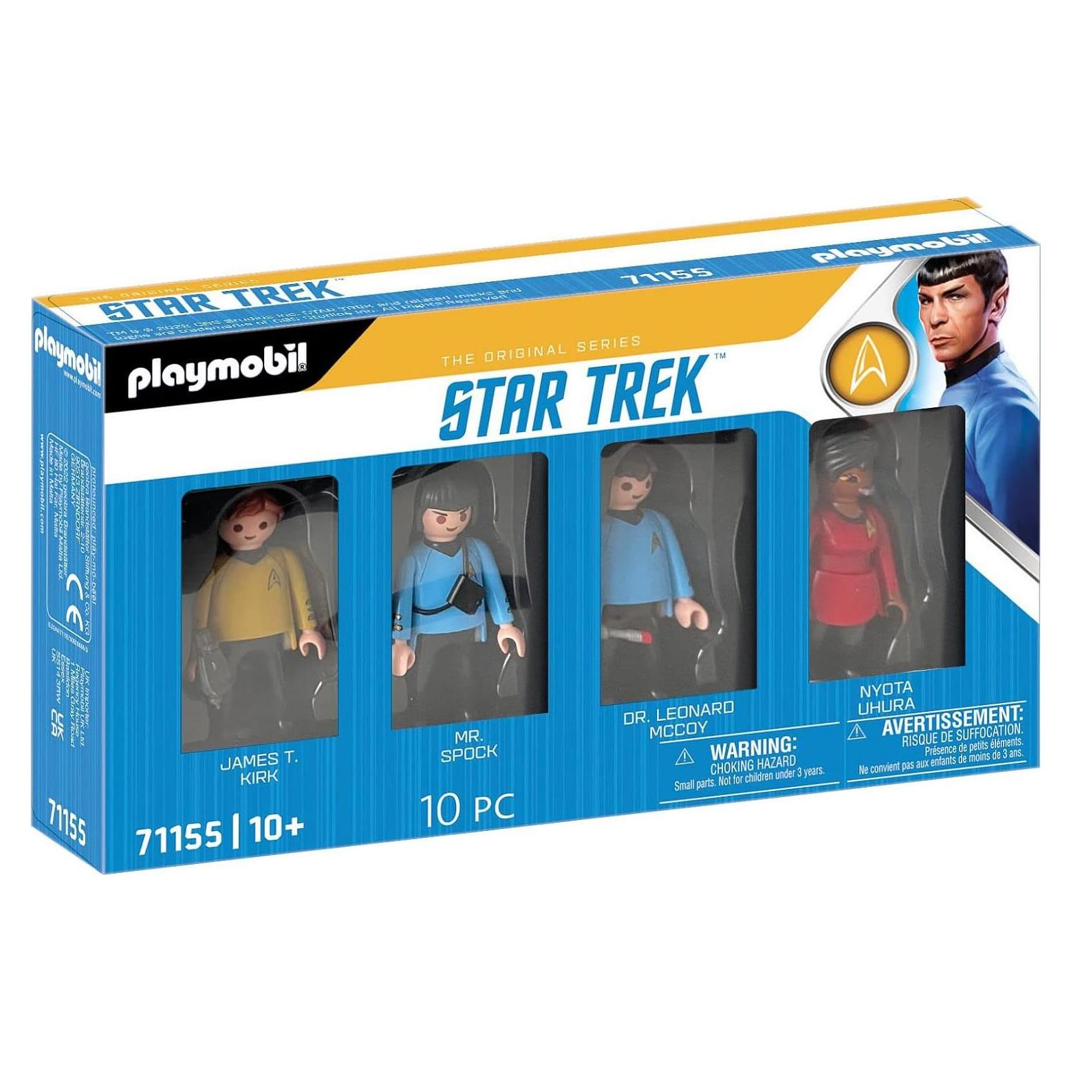 Figuras de Colección Playmobil Star Trek - Kirk, Spock, Uhura, McCoy