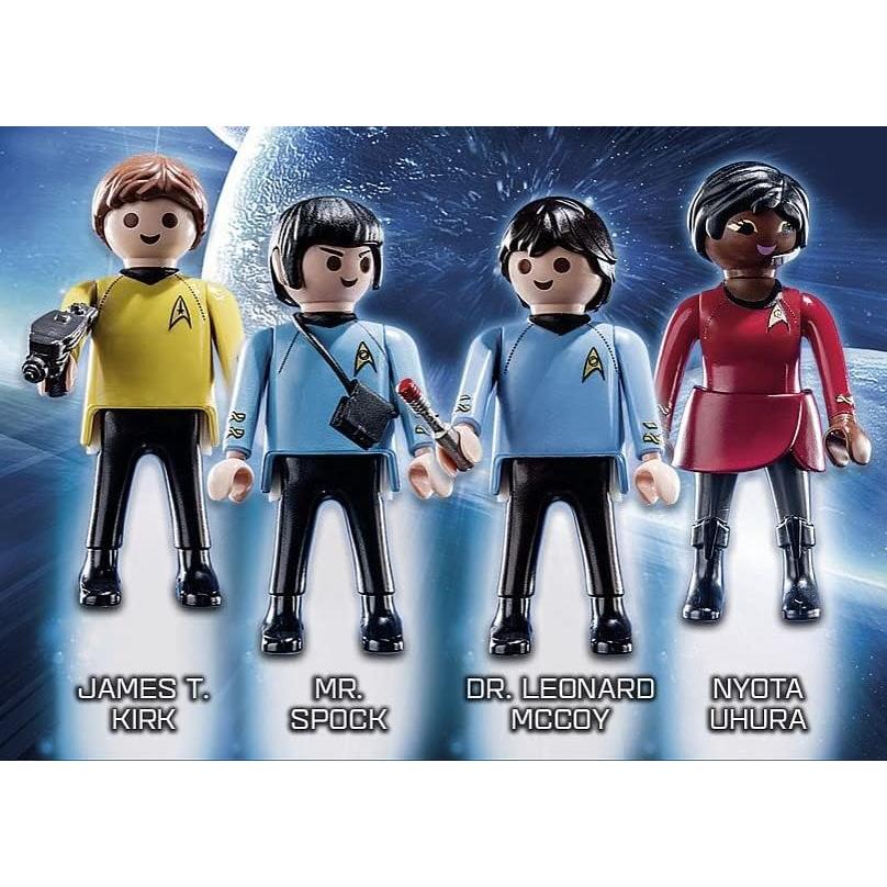 Figuras de Colección Playmobil Star Trek - Kirk, Spock, Uhura, McCoy