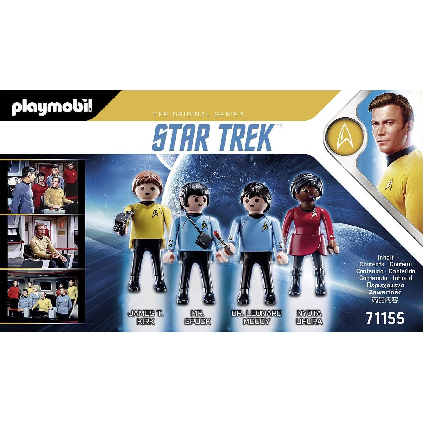 Figuras de Colección Playmobil Star Trek - Kirk, Spock, Uhura, McCoy