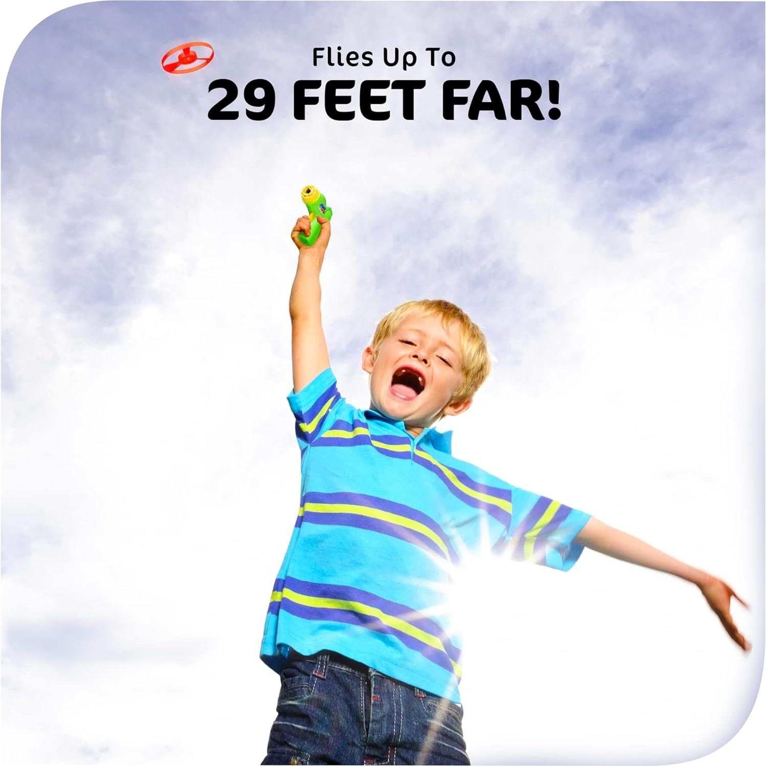 Paquete de 12 Lanzadores de Disco Volador Srenta para Niños y Gatos