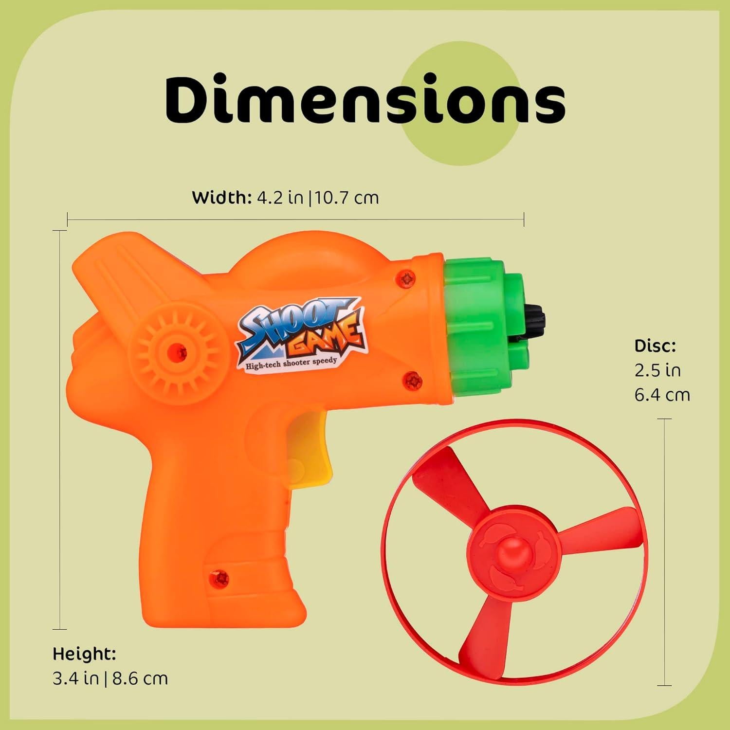 Paquete de 12 Lanzadores de Disco Volador Srenta para Niños y Gatos