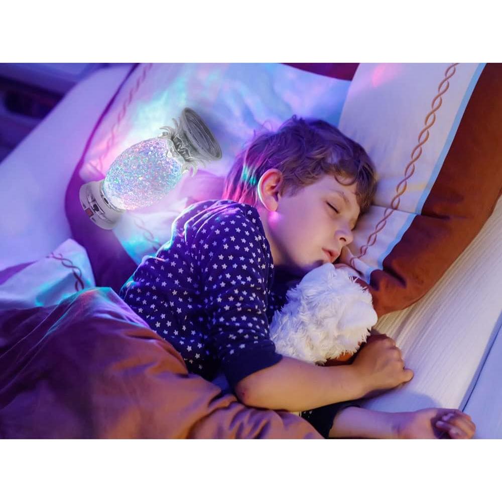 Lámpara de Lava LED YAKii Piña Plata 24.5 cm Decorativa