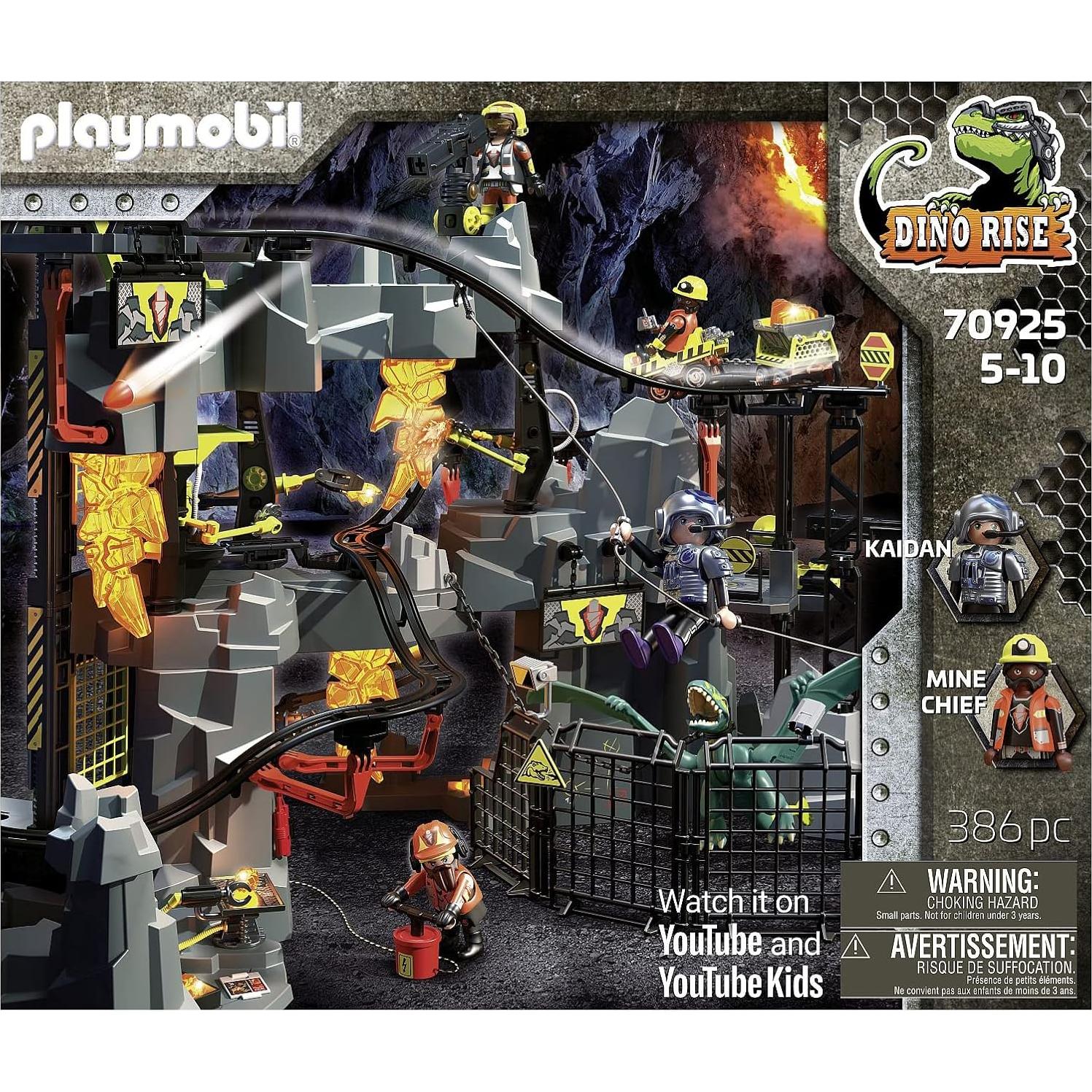 Playmobil Mina Dino Rise 70925 con 4 figuras y cañón