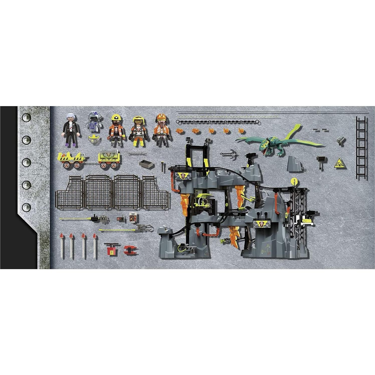 Playmobil Mina Dino Rise 70925 con 4 figuras y cañón