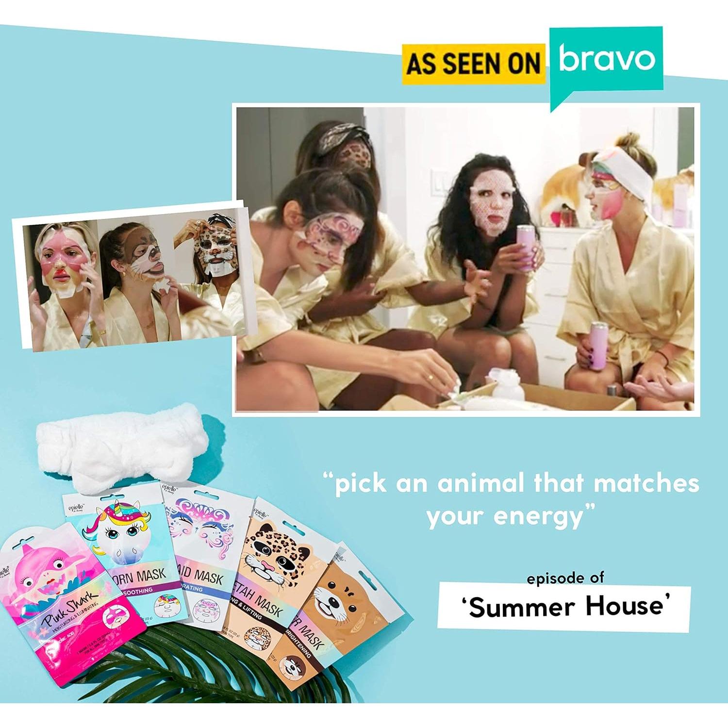 Máscaras Faciales de Personaje Epielle 6 Piezas Hidratantes