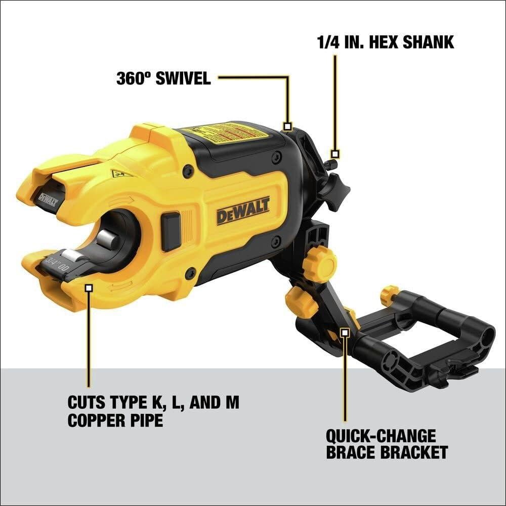 Cortadora de Tubos de Cobre DEWALT IMPACT CONNECT 2.54 cm