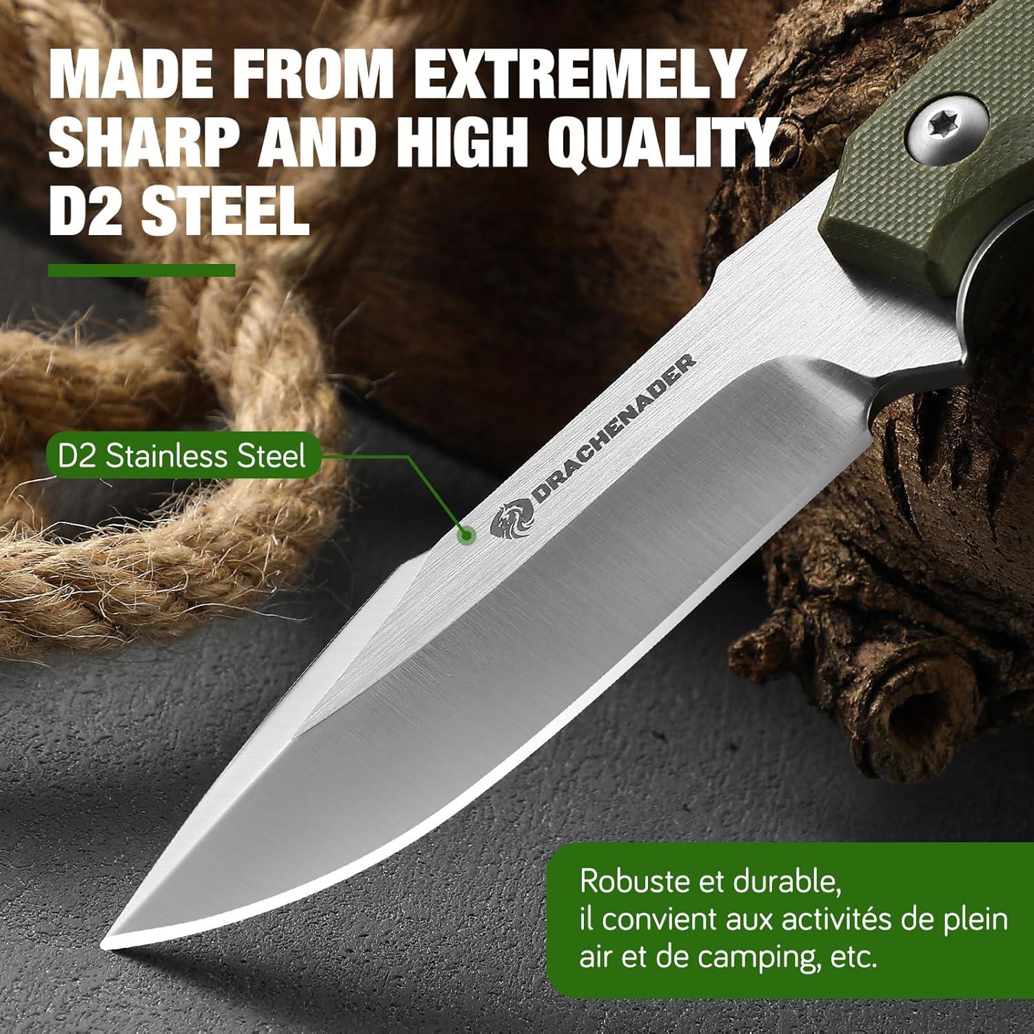 Cuchillo Táctico DRACHENADER BOERTE-GREEN EDC 17.8 cm