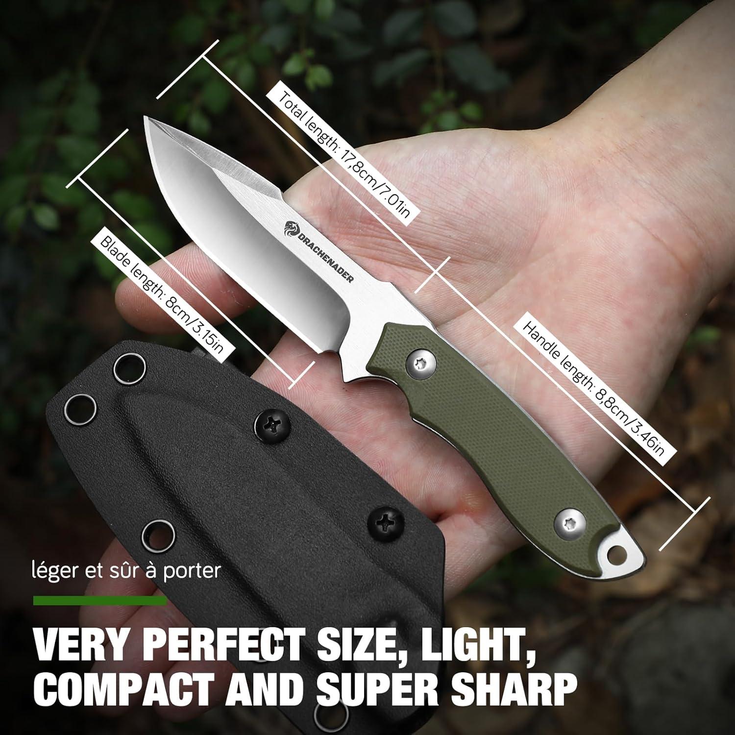 Cuchillo Táctico DRACHENADER BOERTE-GREEN EDC 17.8 cm