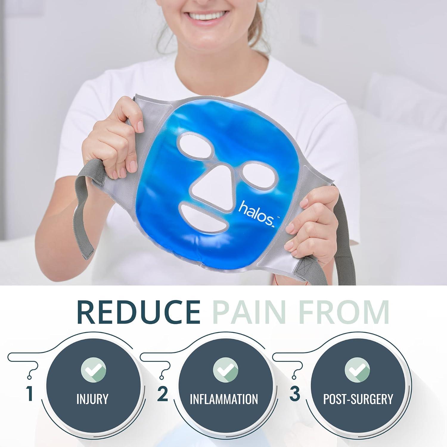 Máscara Facial Helada MyHalos - Alivio Dolor y Estrés