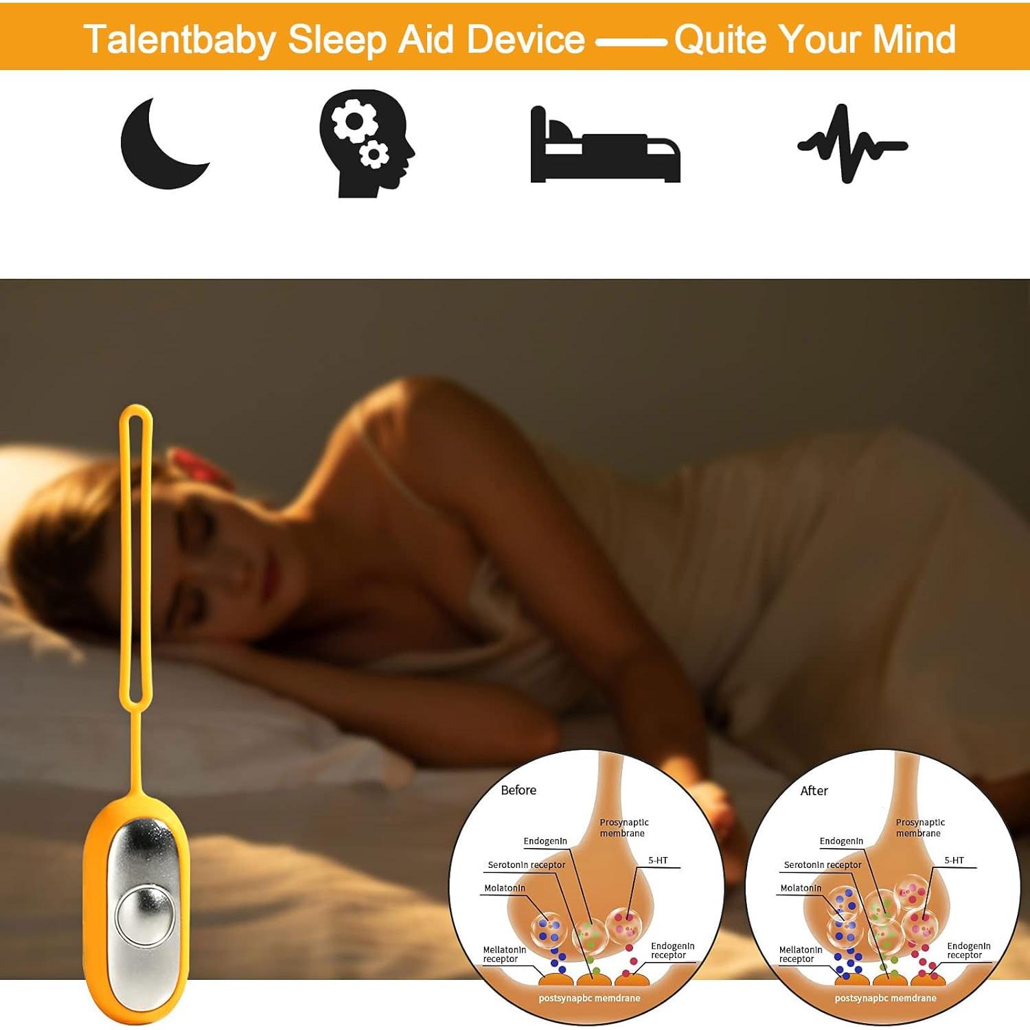 Sleep Device, Compact Sleep Device, Handheld Relaxation Device,Massage Improved Sleeping Mood and Focus Attention,Small and Easy to Carry