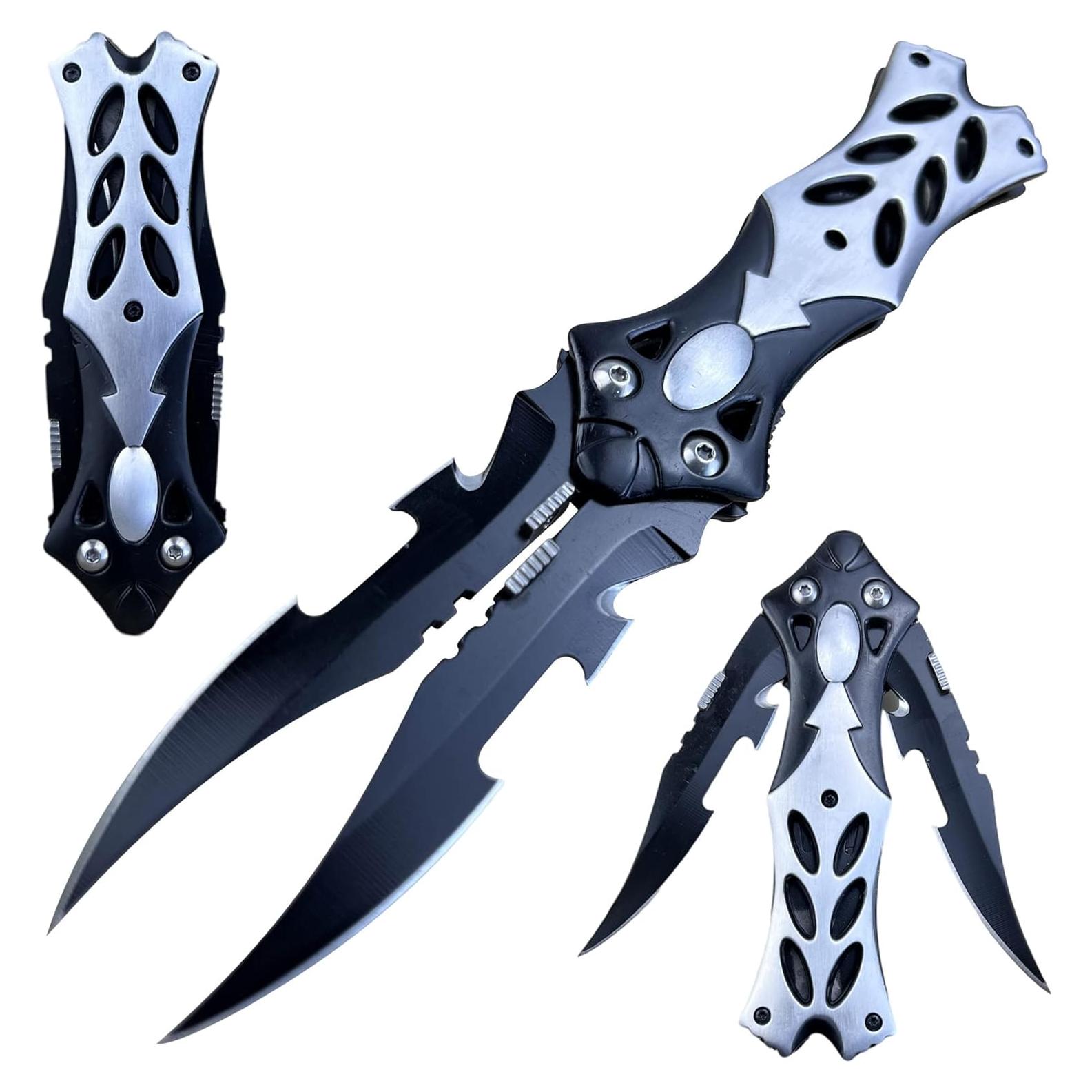 Cuchillo de bolsillo MADSABRE XLX-52234 doble hoja 21.6 cm