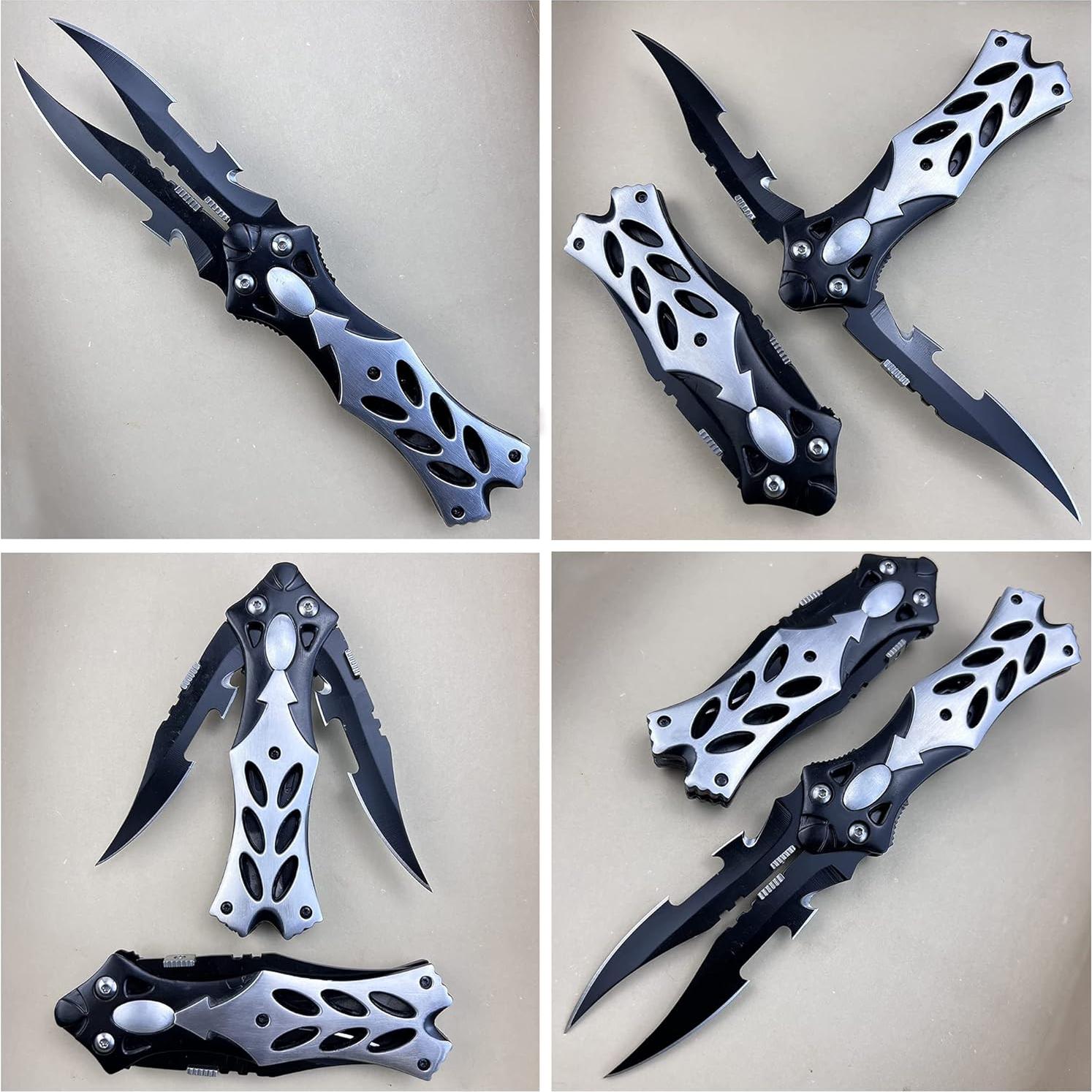 Cuchillo de bolsillo MADSABRE XLX-52234 doble hoja 21.6 cm