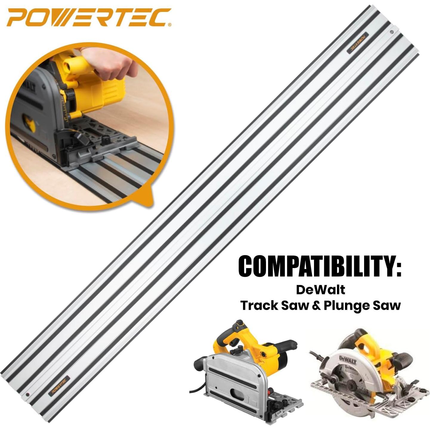 Conjunto de Riel de Guía de Sierra de Carril POWERTEC 55"