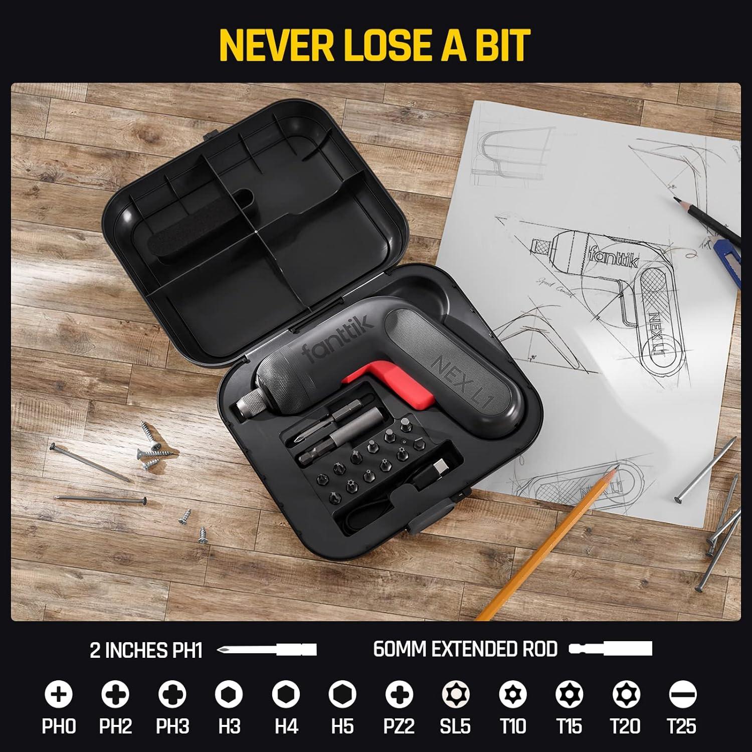 Destornillador Inalámbrico Fanttik L1 Pro 2000mAh 14 Puntas