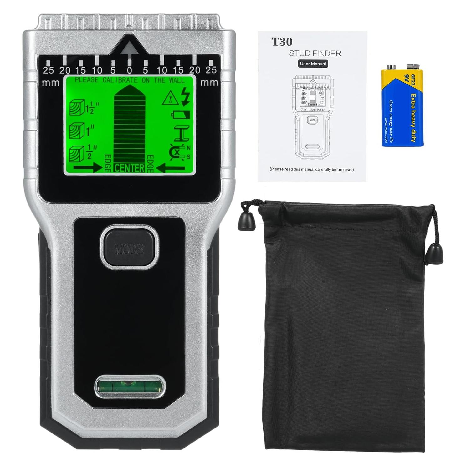 Detector de Vigas de Pared 7 en 1 Vislone con Pantalla LCD