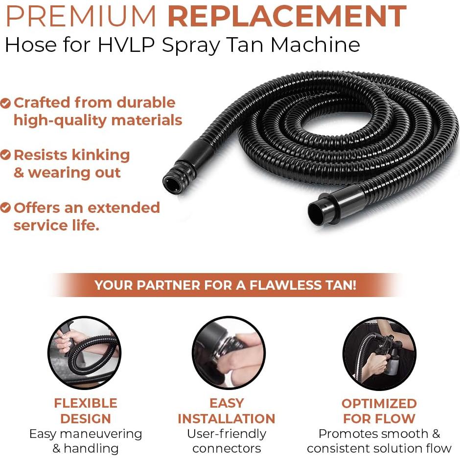 Manguera de Reemplazo Bronze Tan para Máquina HVLP - Duradera y Flexible