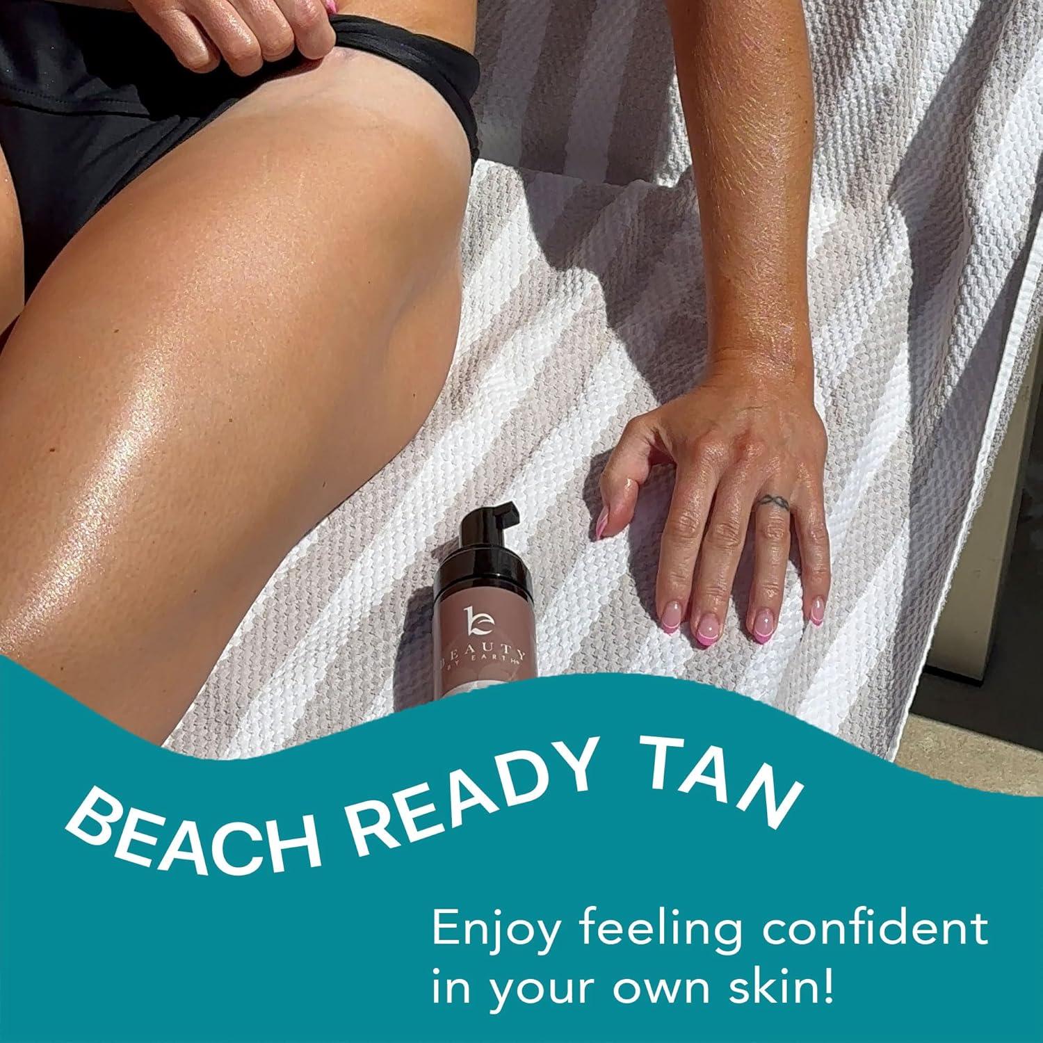 Kit Autobronceador Beauty by Earth - Mousse 97.6 ml Medio a Oscuro