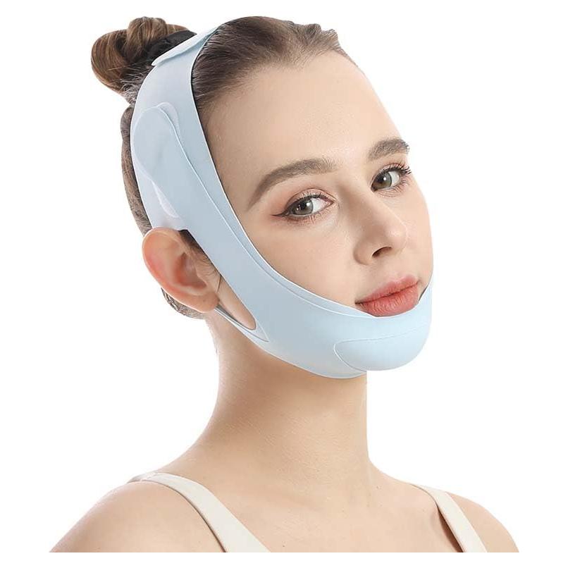 Mascarilla Elevadora Facial Loske V-Line Azul Grande