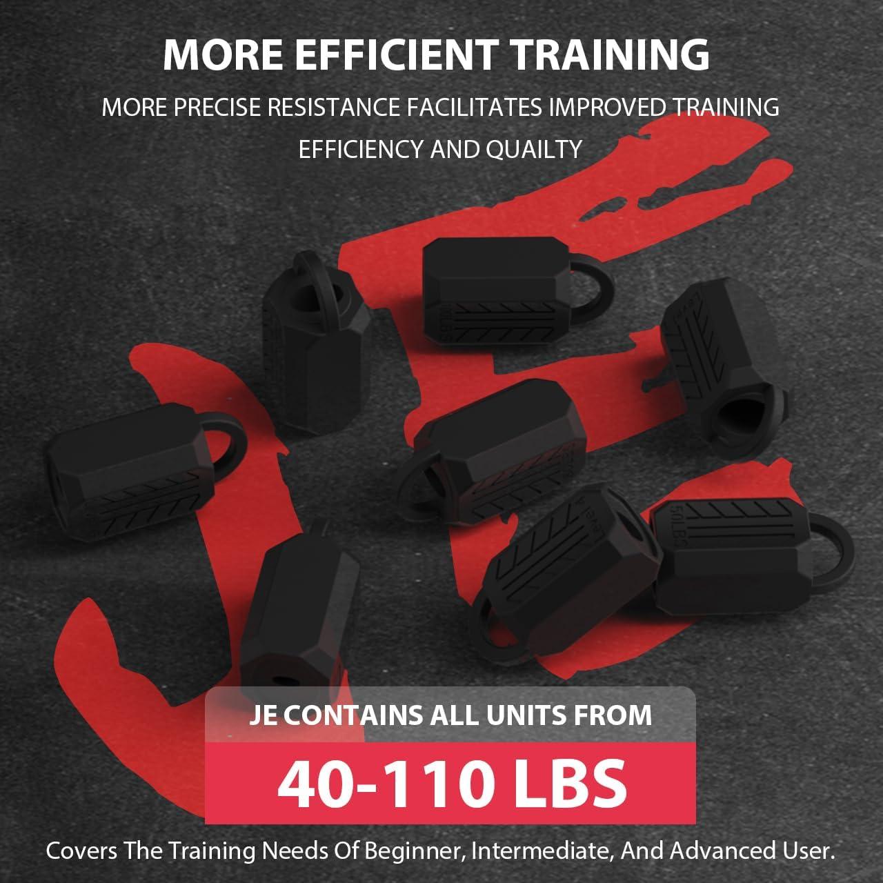 Ejercitador de Mandíbula HUGEOAKS JE 40-110 LBS 8 Niveles