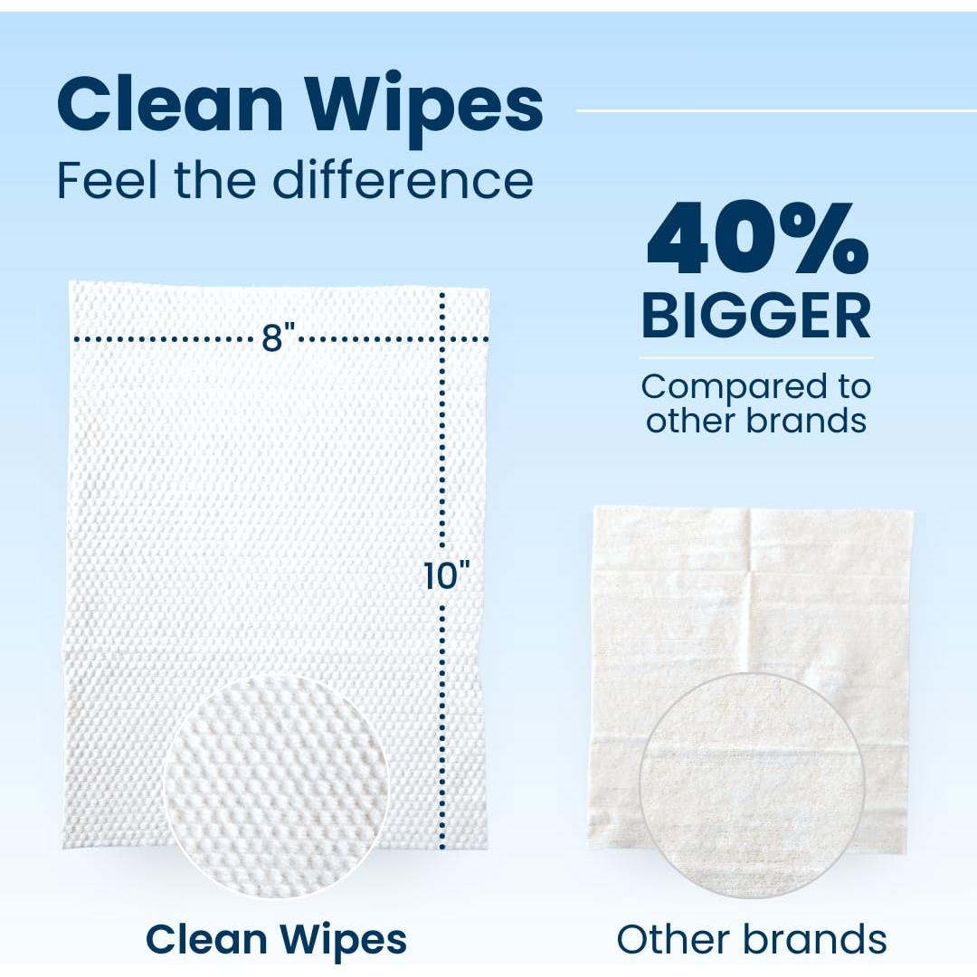 Toallitas Faciales Clean Skin Club XL 30 Piezas Sin Fragancia