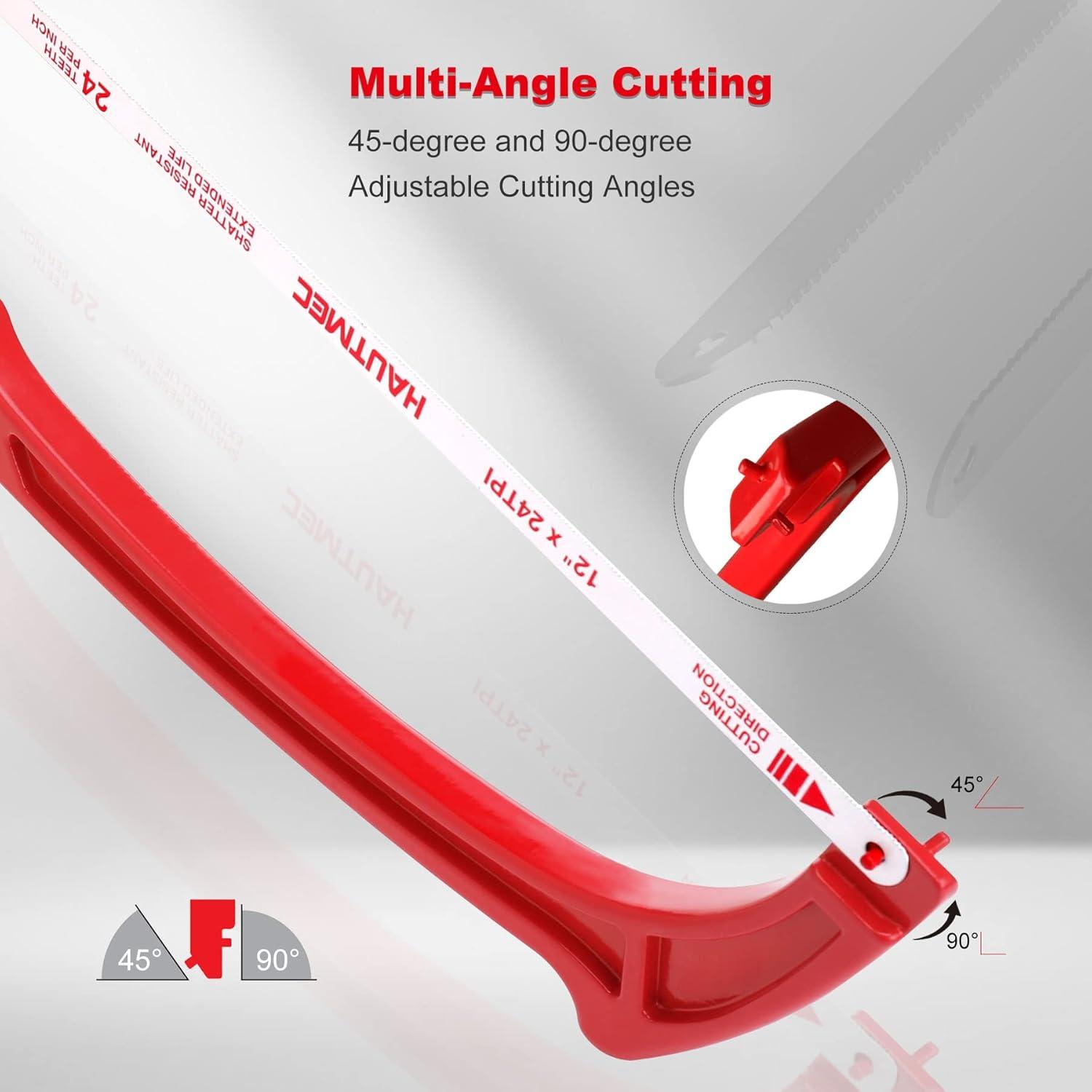 Sierra de Arco Ajustable HAUTMEC 30.48 cm HSS 24 TPI Profesional