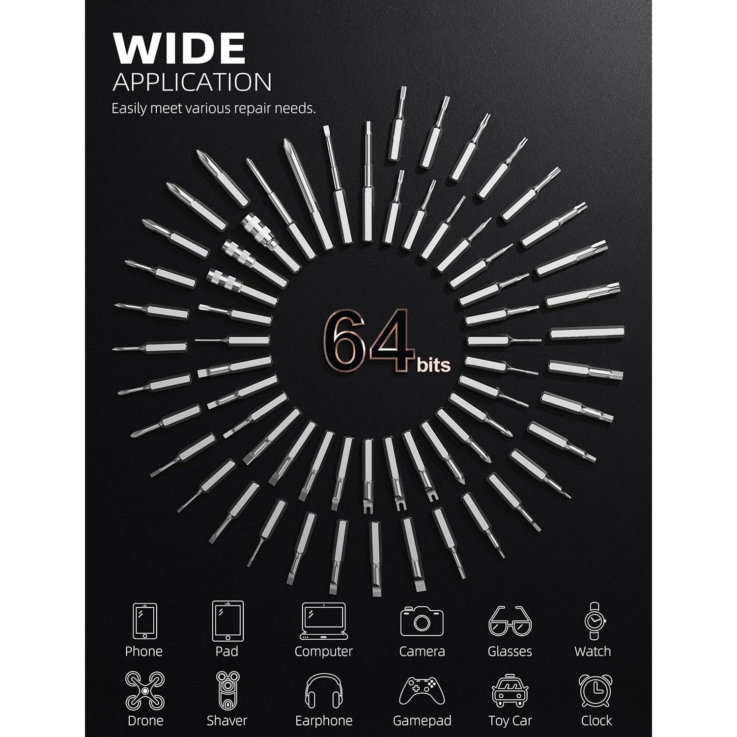 Destornillador Eléctrico iFu MR1 PLUS 90 en 1 con Luz LED