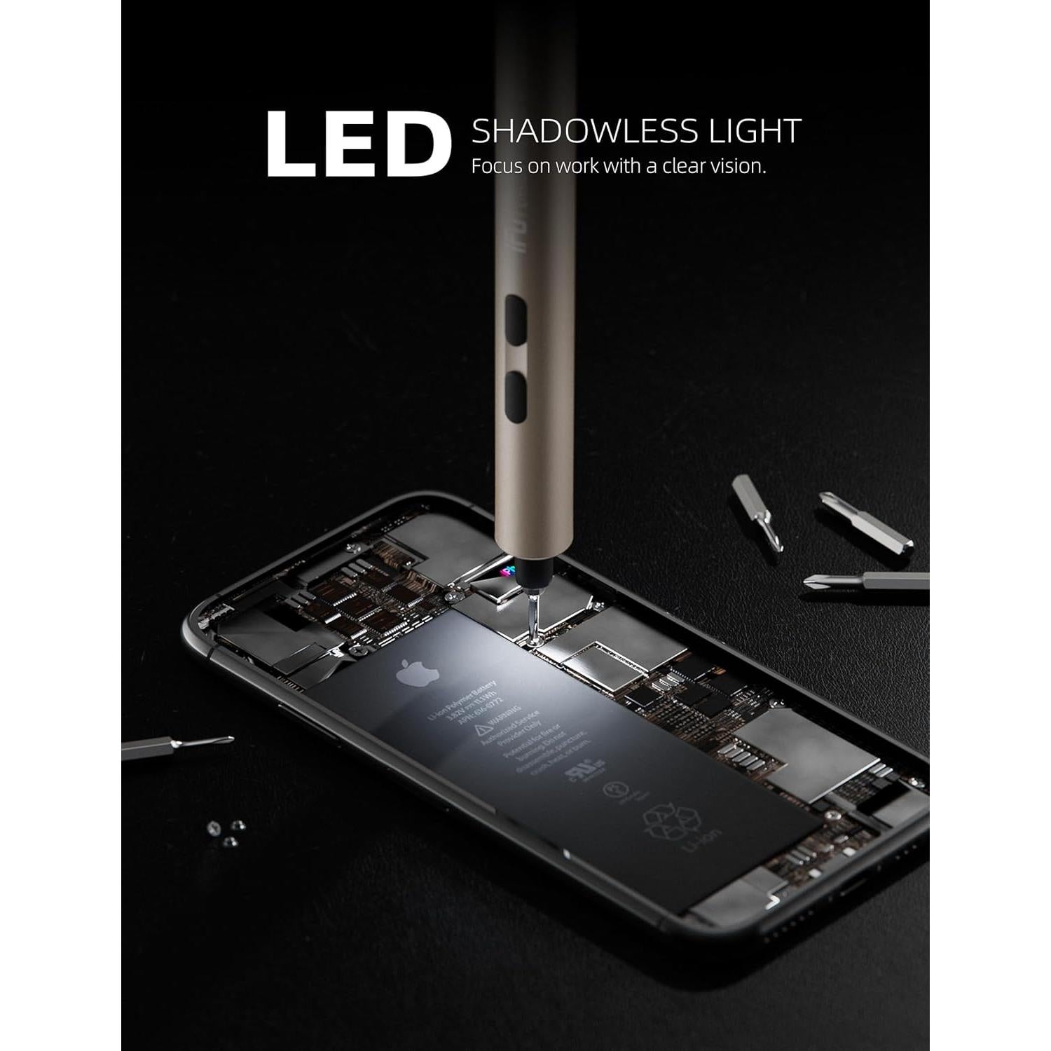 Destornillador Eléctrico iFu MR1 PLUS 90 en 1 con Luz LED