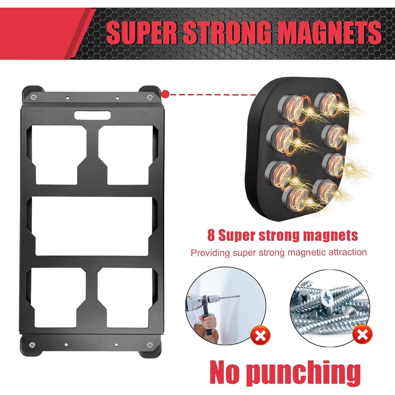 Placa de Montaje Magnética BPOPO para Milwaukee Packout 3.05x50.8 cm