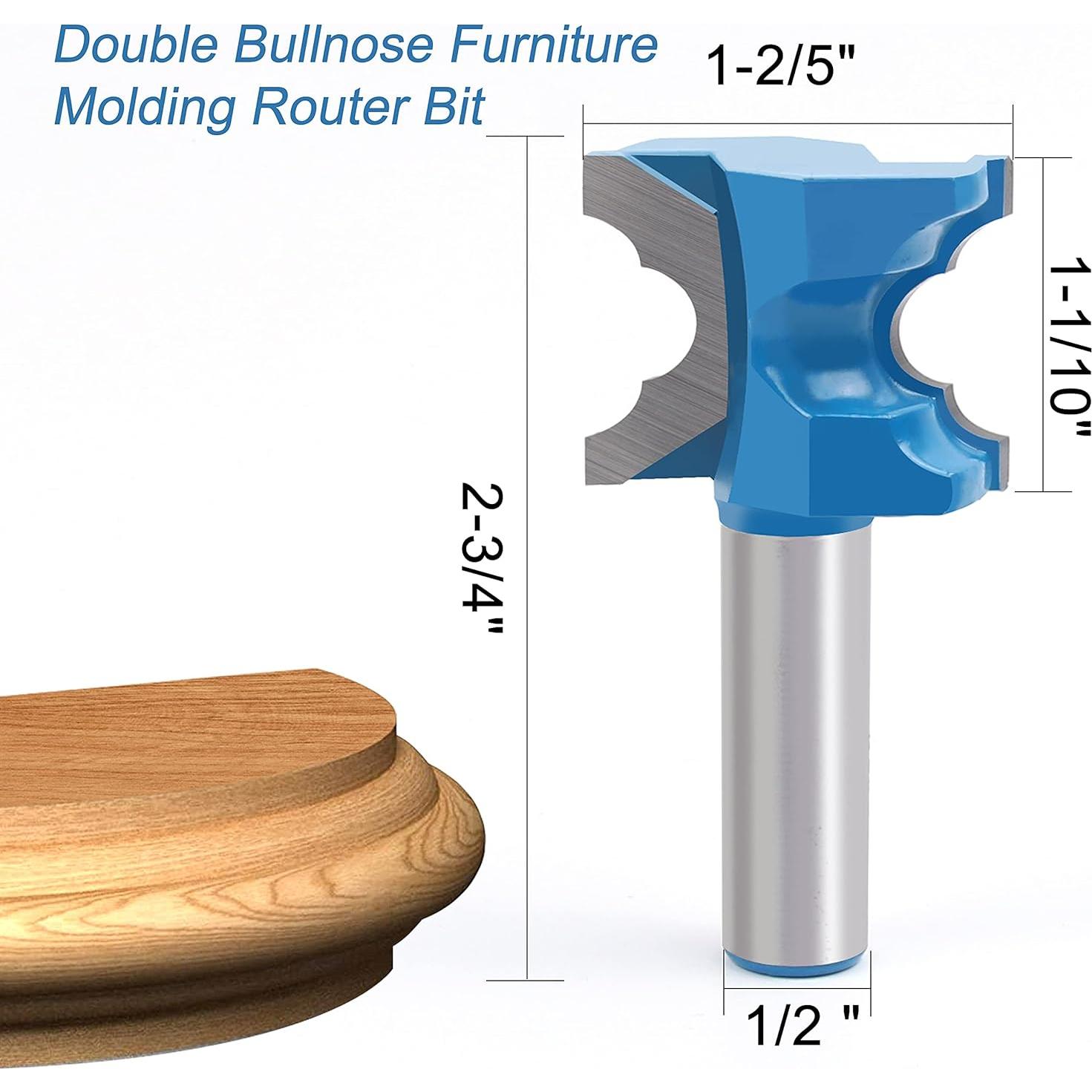 Conjunto de 3 brocas de enrutador Newdeli 12.7mm para madera