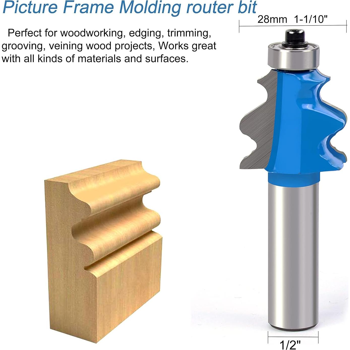 Conjunto de 3 brocas de enrutador Newdeli 12.7mm para madera